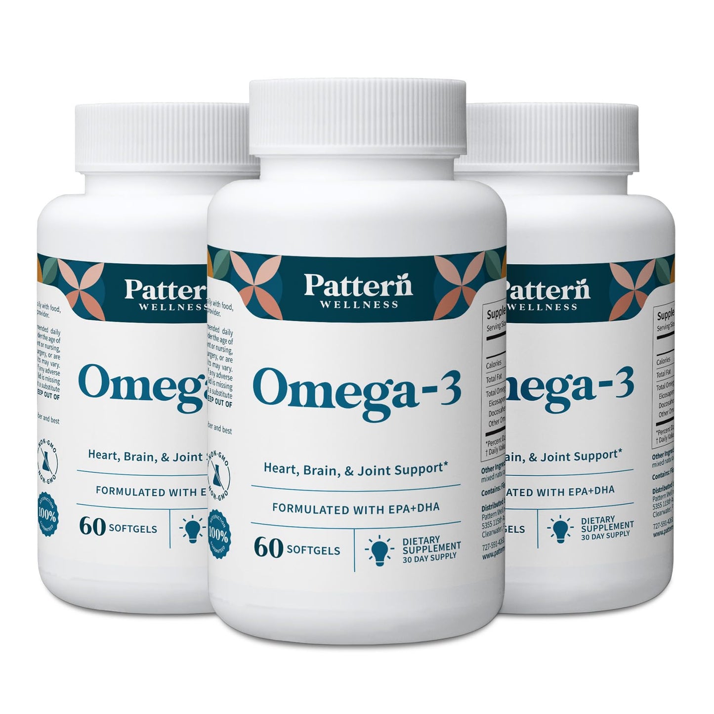 Pattern Wellness Omega-3 Softgels 180 Softgels