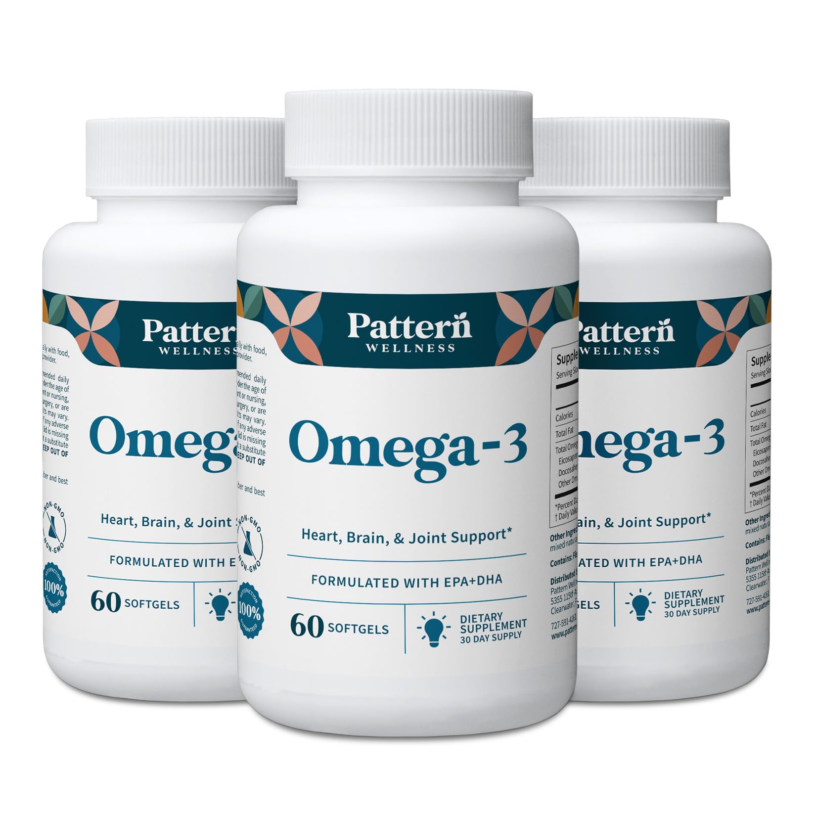 Pattern Wellness Omega-3 Softgels 180 Softgels