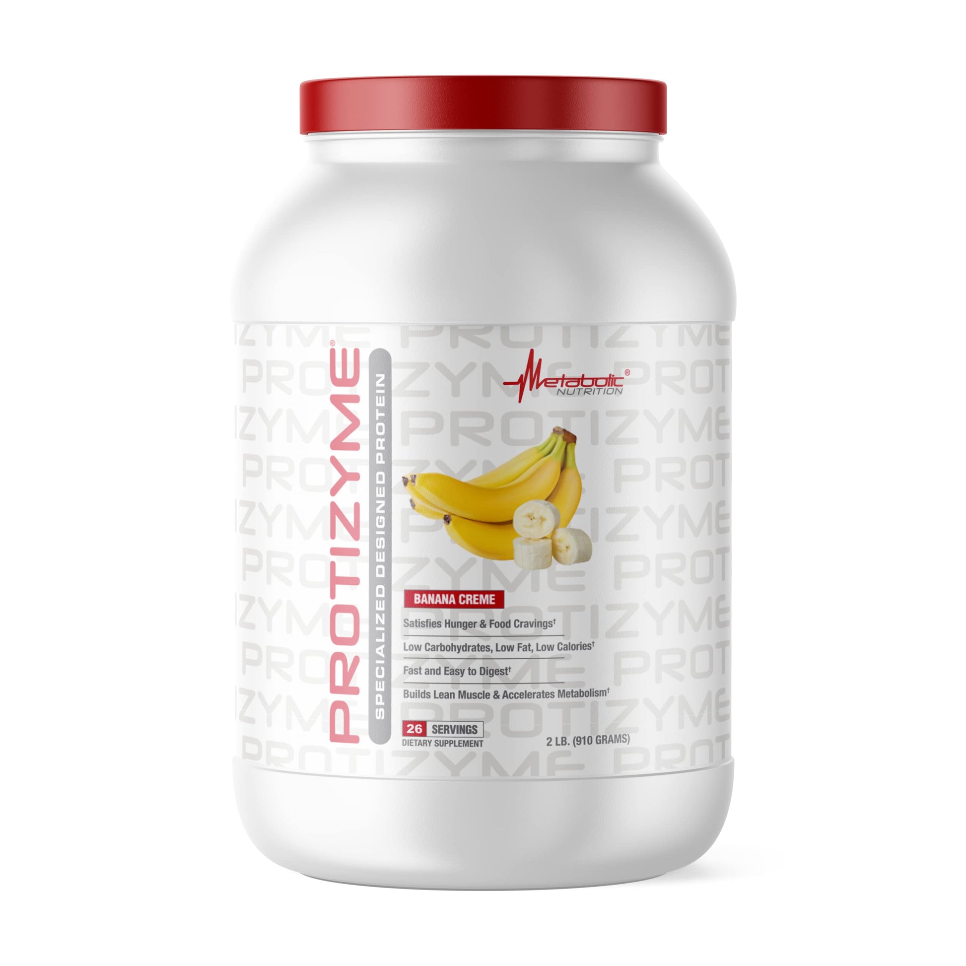 Metabolic Nutrition Protizyme Whey Protein Powder, Banana Creme, 32 Servings, 2 lb