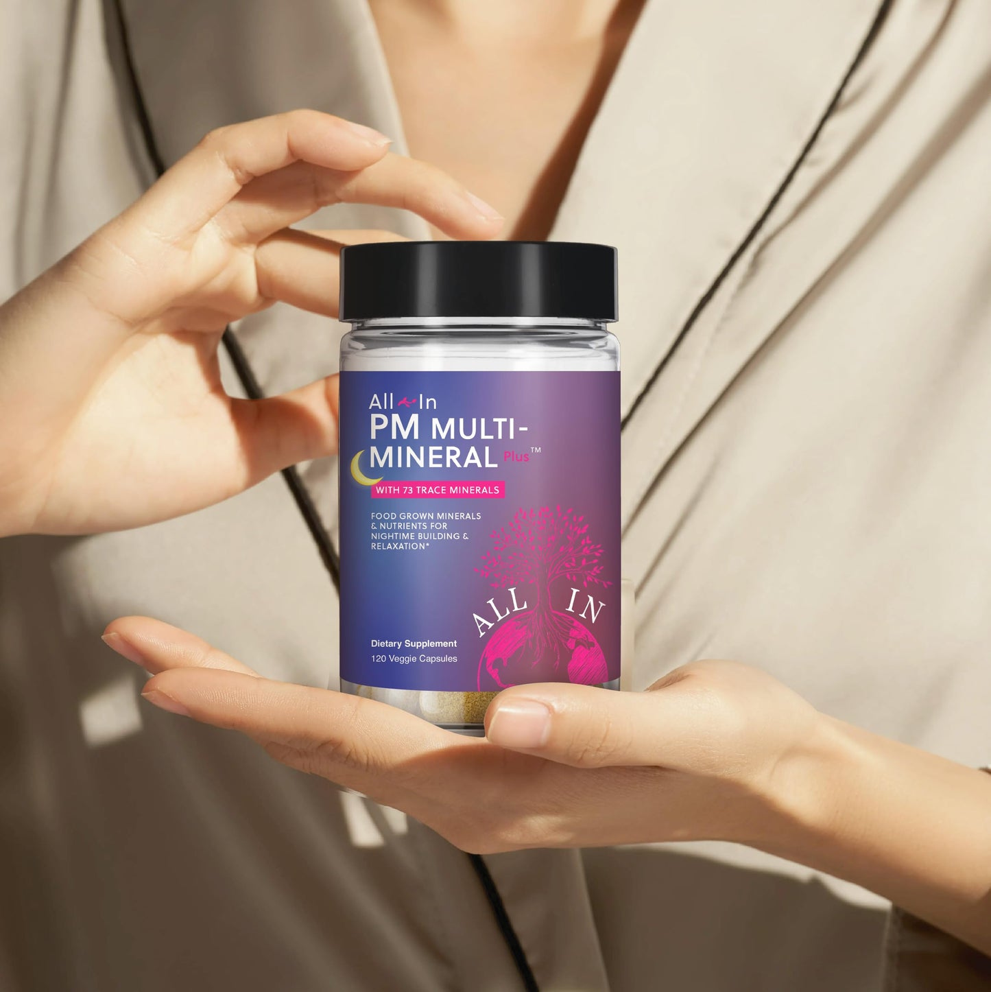 All In Nutritionals PM Multi-Mineral+ Tablet, 120 Count