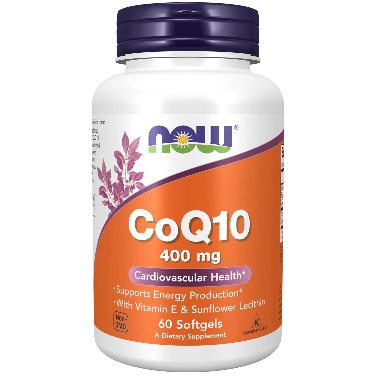 NOW Foods CoQ10 400 mg Softgel, 60 Softgels