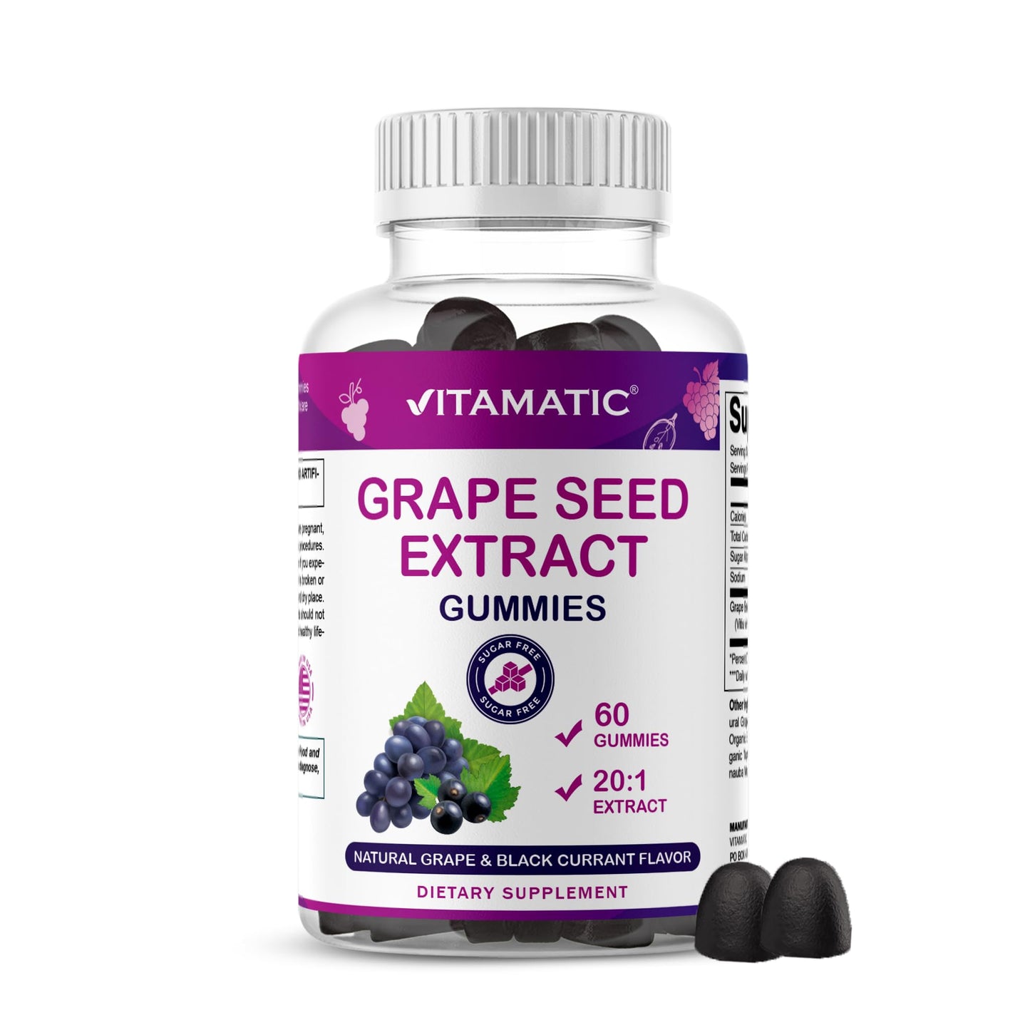 Vitamatic Grape Seed Extract Gummy 60 Count