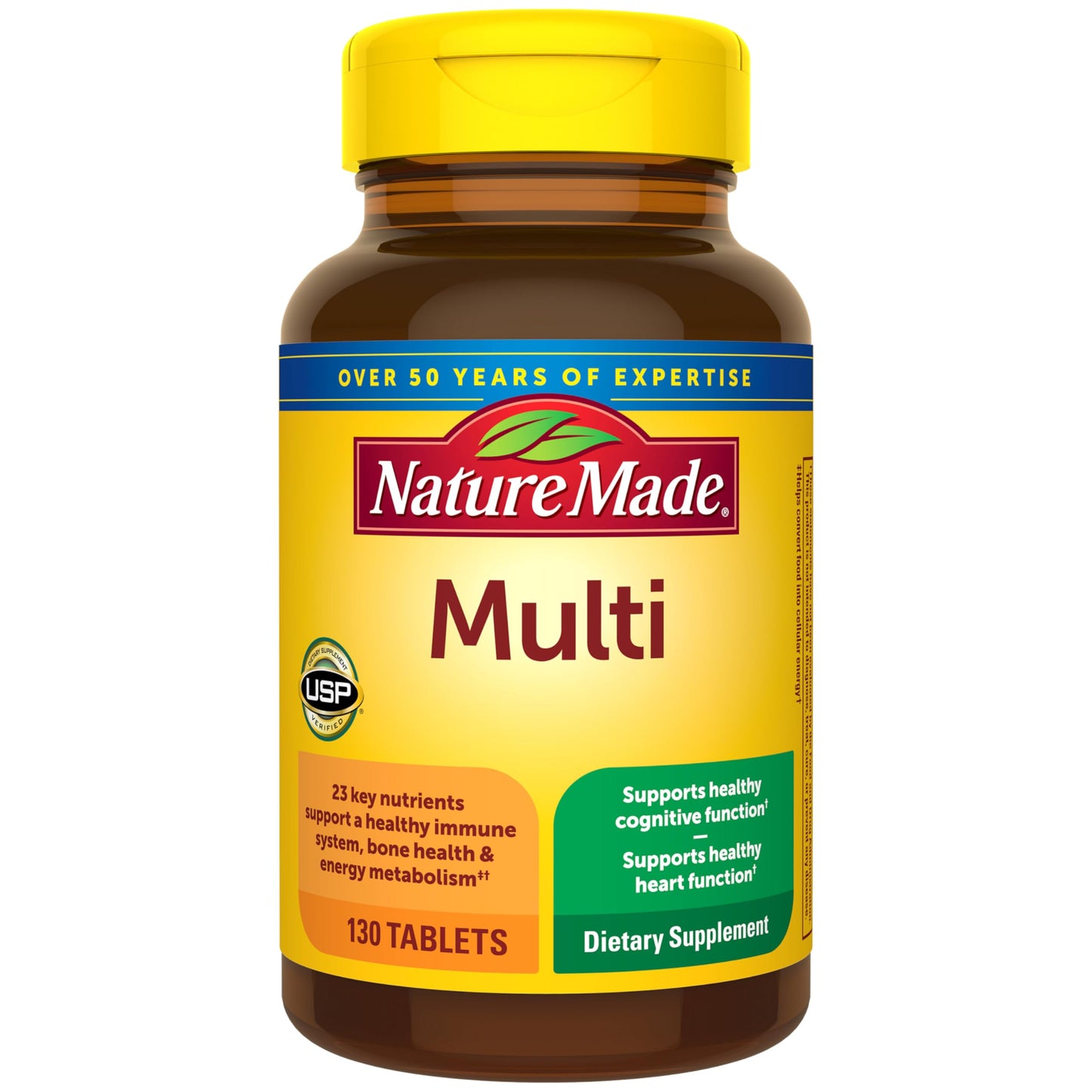 Nature Made Multivitamin with Iron, 130 Tablets