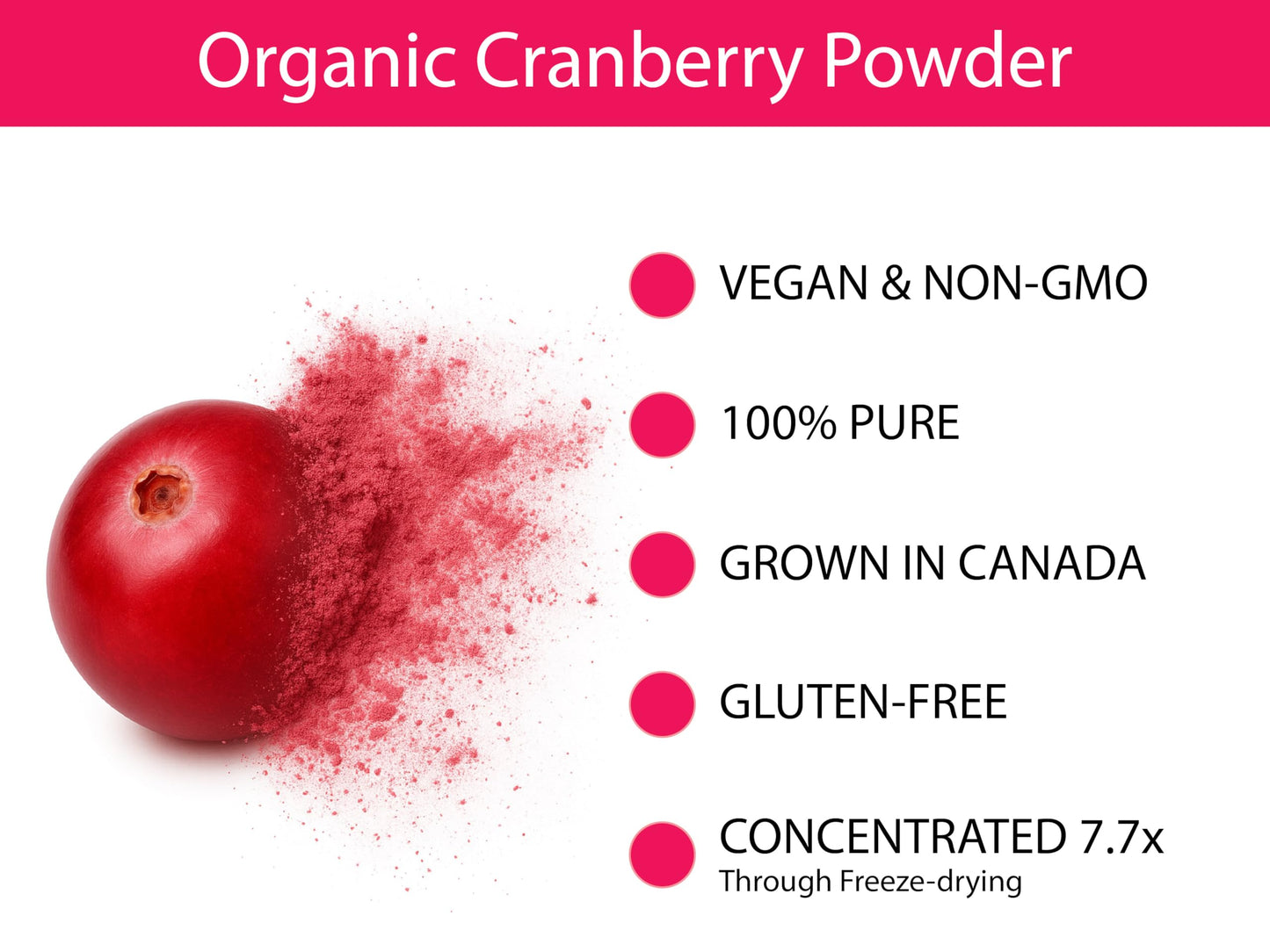 KOYAH Organic Cranberry Powder 3.5 oz