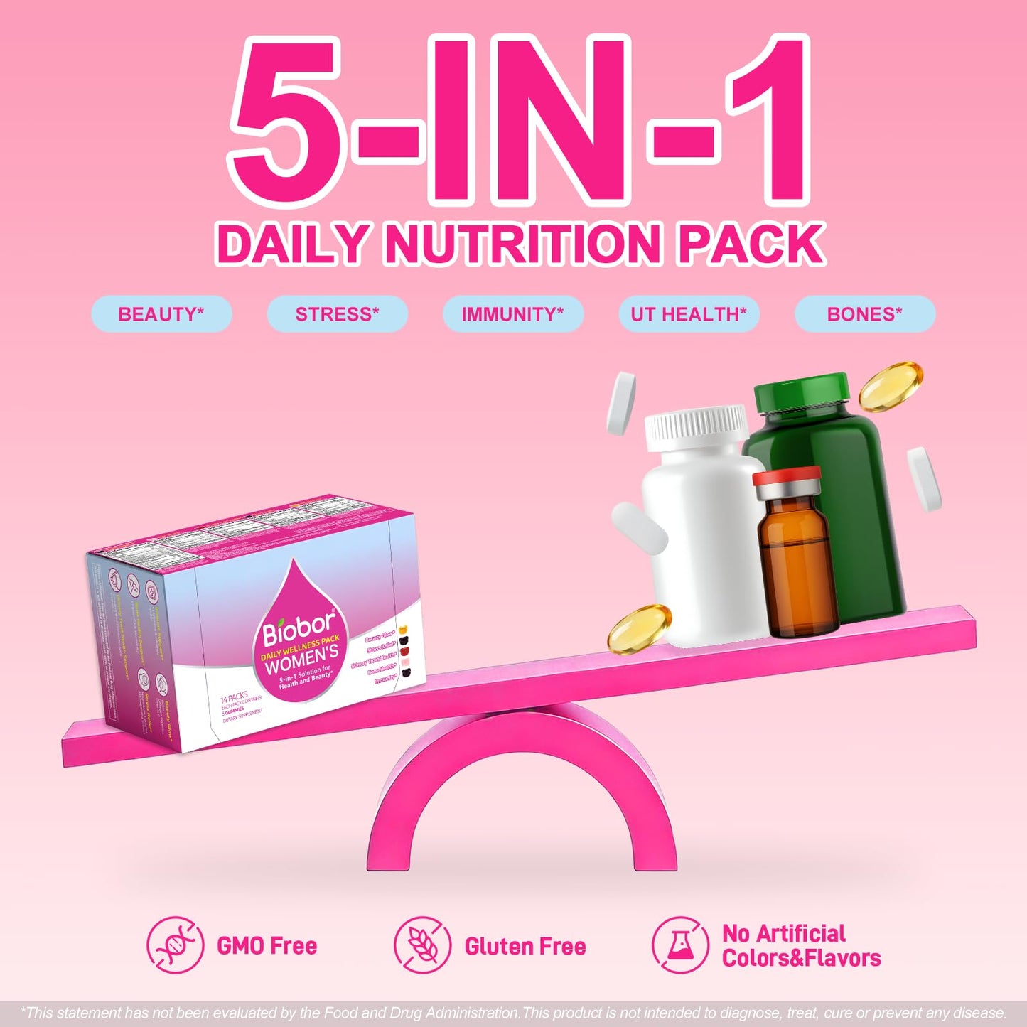 Biobor Women's 30+ Daily Multivitamin Gummy 70 Count