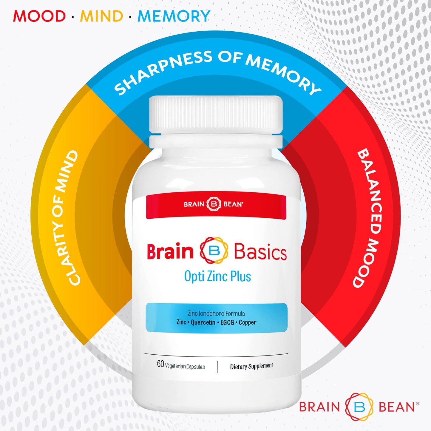Brain Bean Brain Basics Opti Zinc Plus 60 Capsules