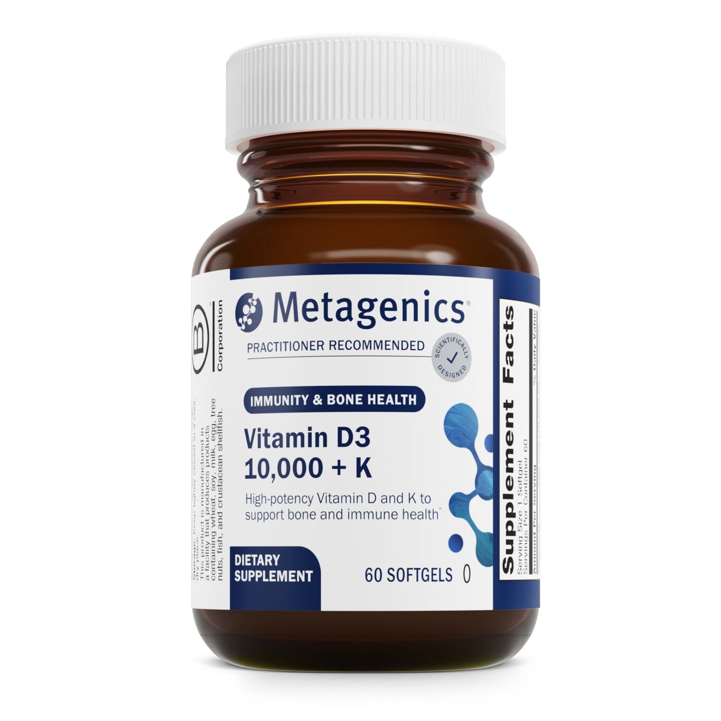 Metagenics Mag Citrate & D3 10,000 + K, 180 Count