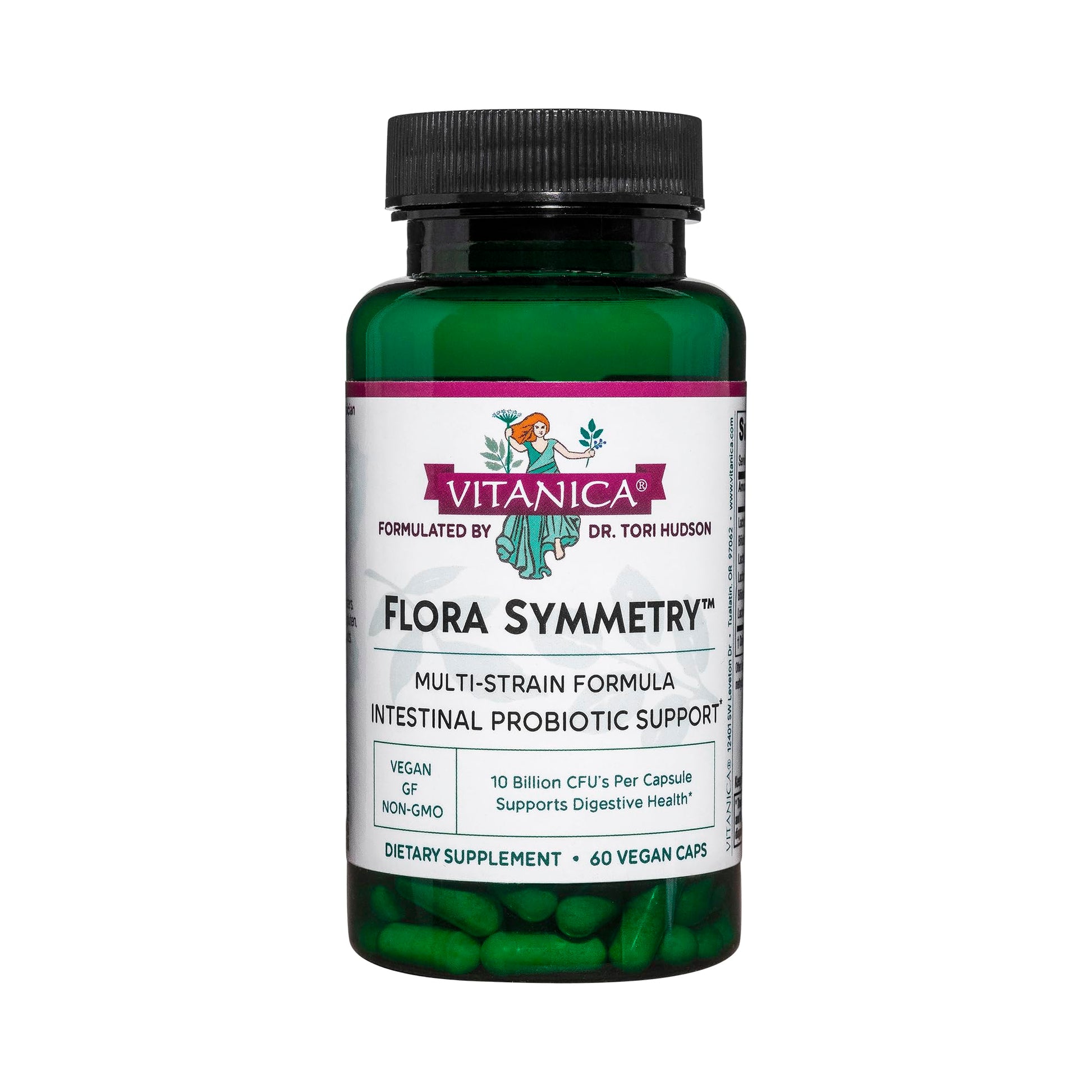 Vitanica Flora Symmetry Probiotic Capsules 60 Count