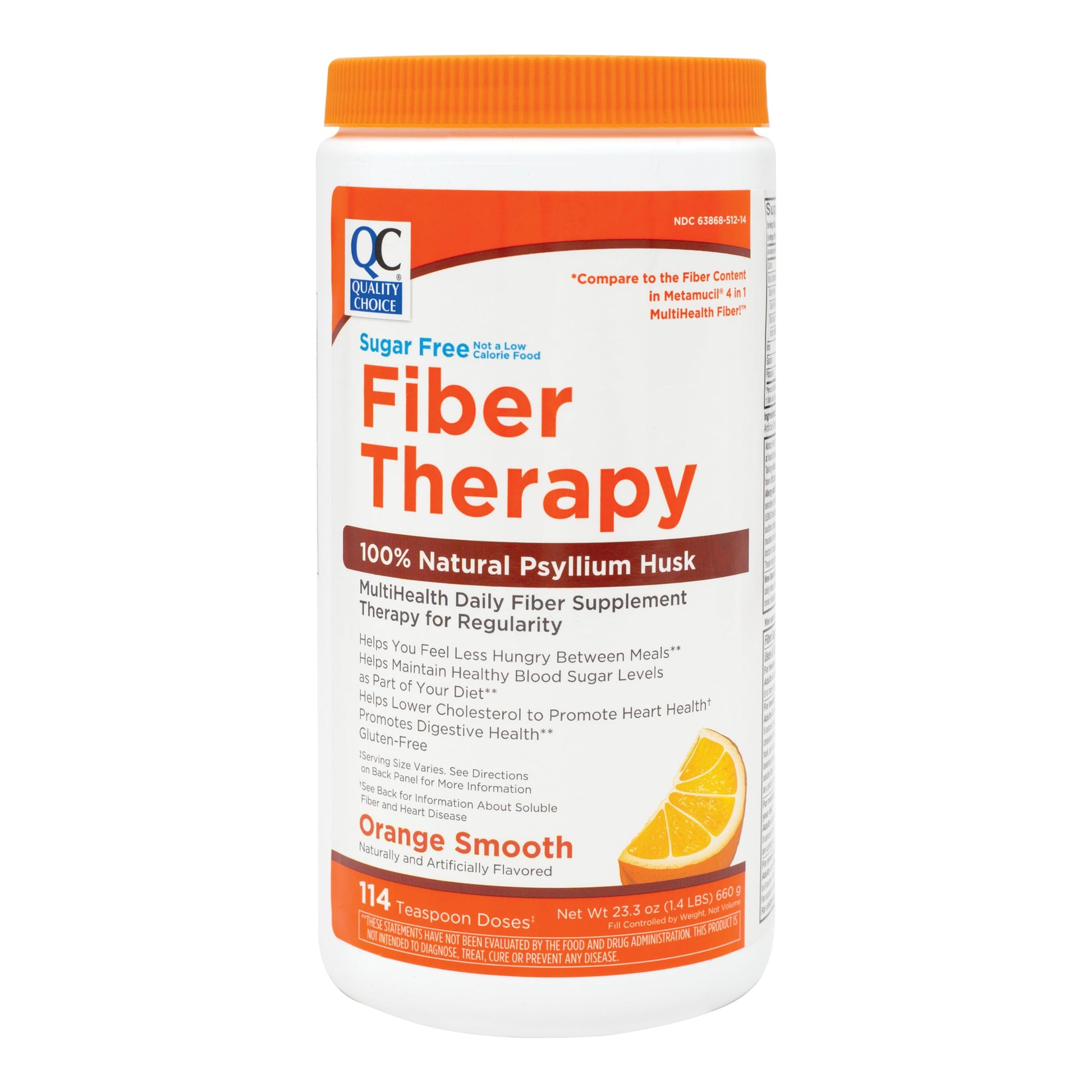 Quality Choice Psyllium Fiber Powder, Powder, 23.3