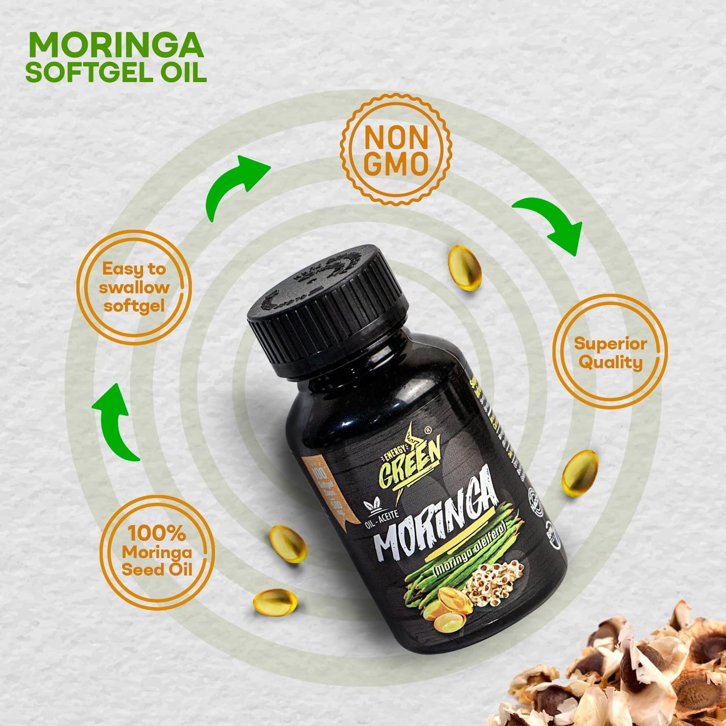 Amazon Andes Moringa Seed Oil Softgels 100 Softgels