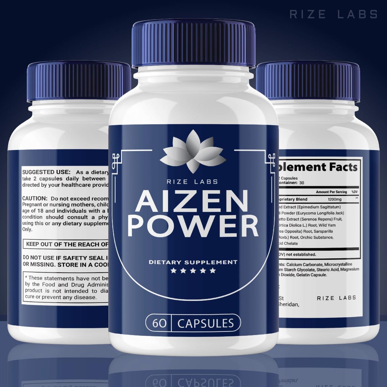 Rize Labs Aizen Power for Men Capsule 180 Capsules