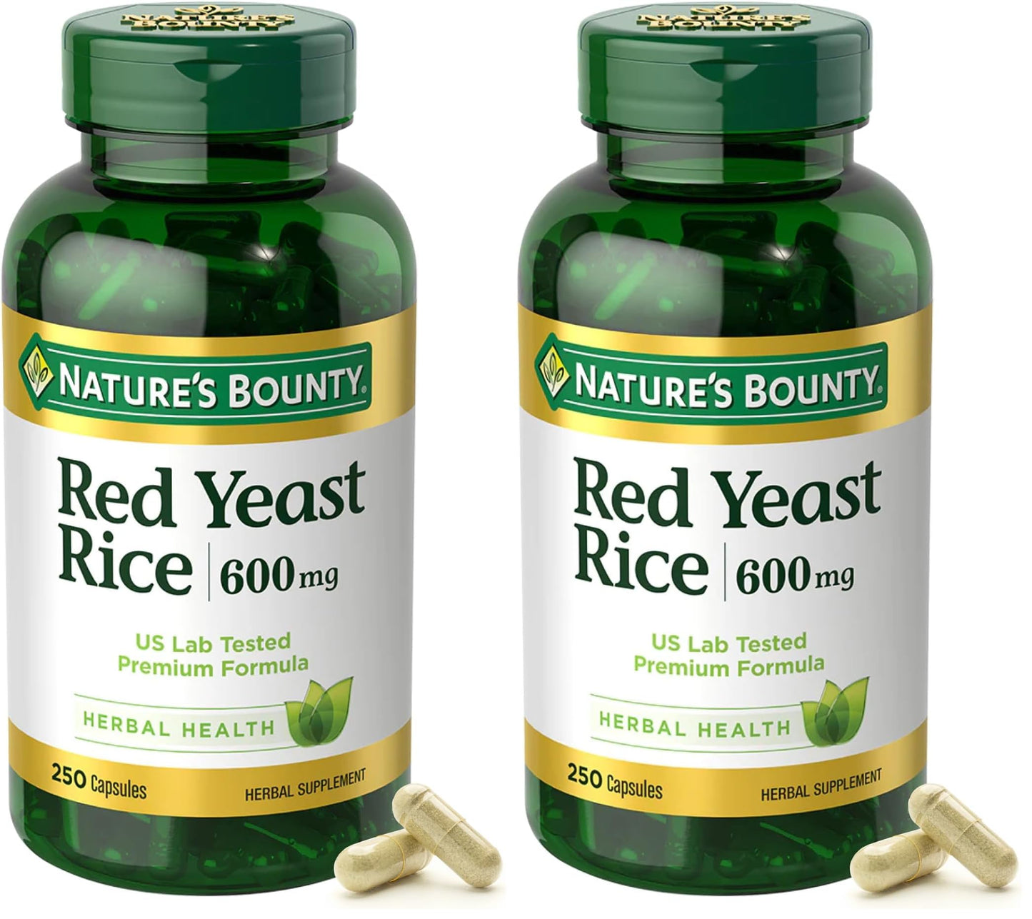 Nature's Bounty Red Yeast Rice Capsule, 500 Capsules