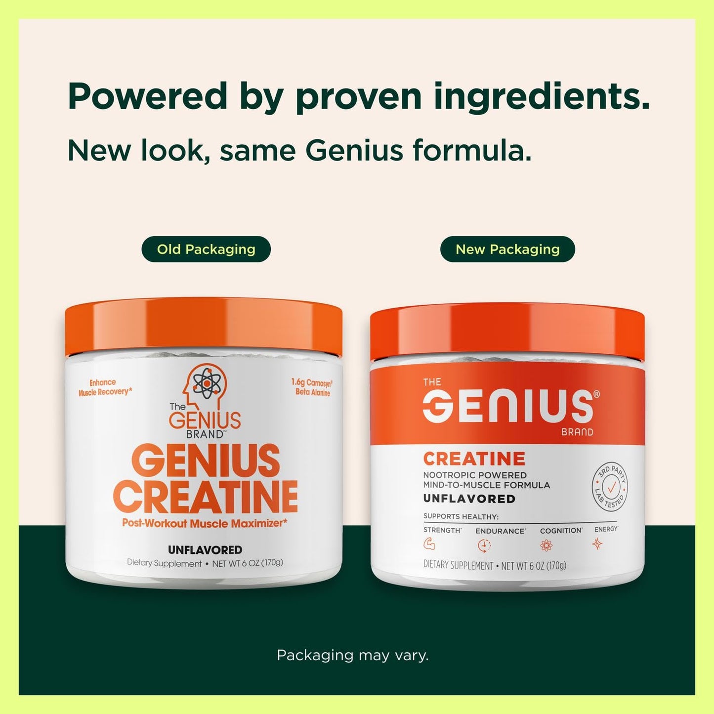 The Genius Brand Genius Creatine Monohydrate Powder, 6 oz