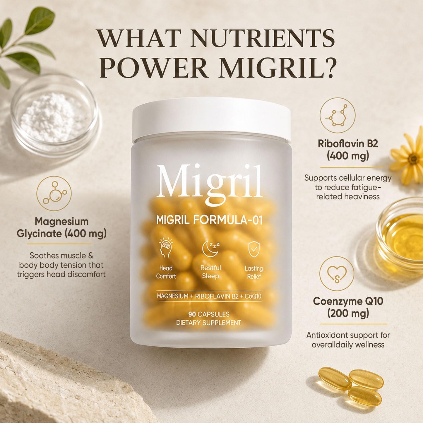 Migril Magnesium Capsules 90 Capsules