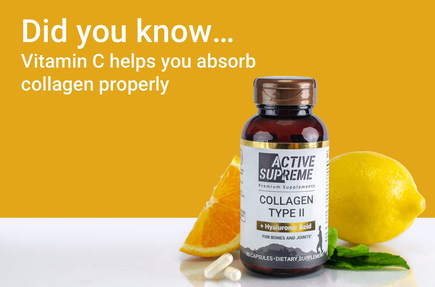 Active Supreme Type 2 Collagen for Joint Support Capsule 3-Pack