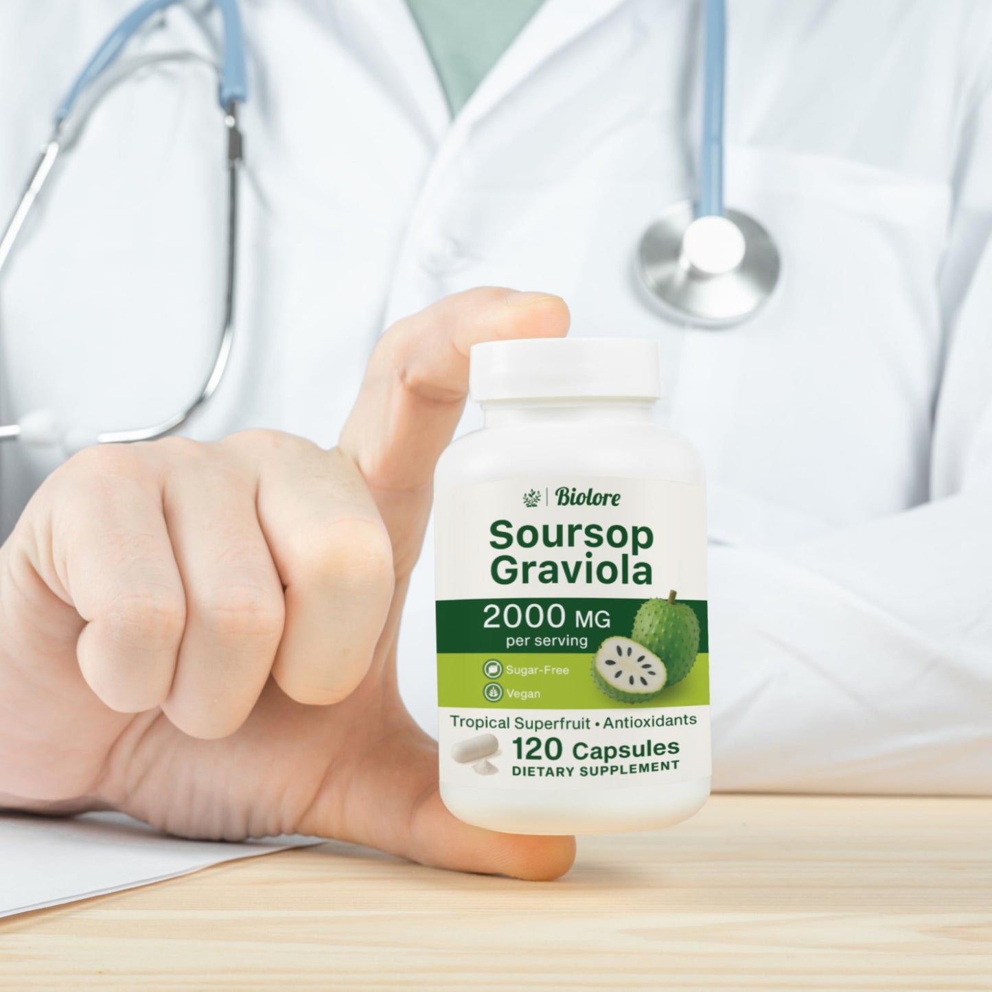 Biolore Pure Soursop Graviola 120 Capsules