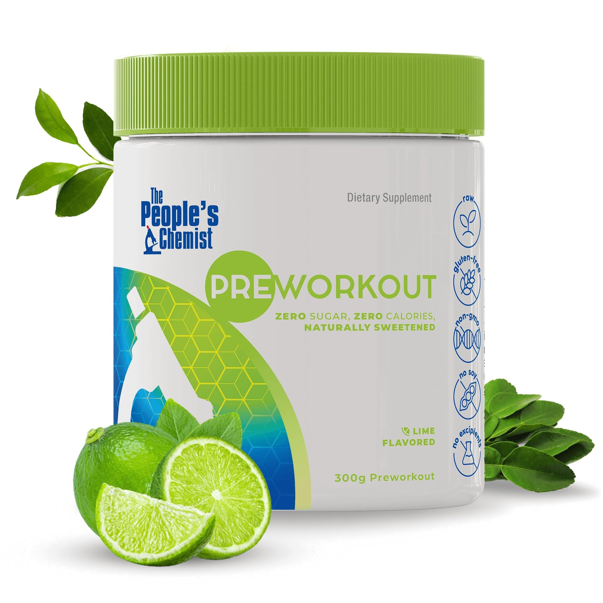 People's Chemist The Pre-Workout (Lime) Powder 10.58 Ounce
