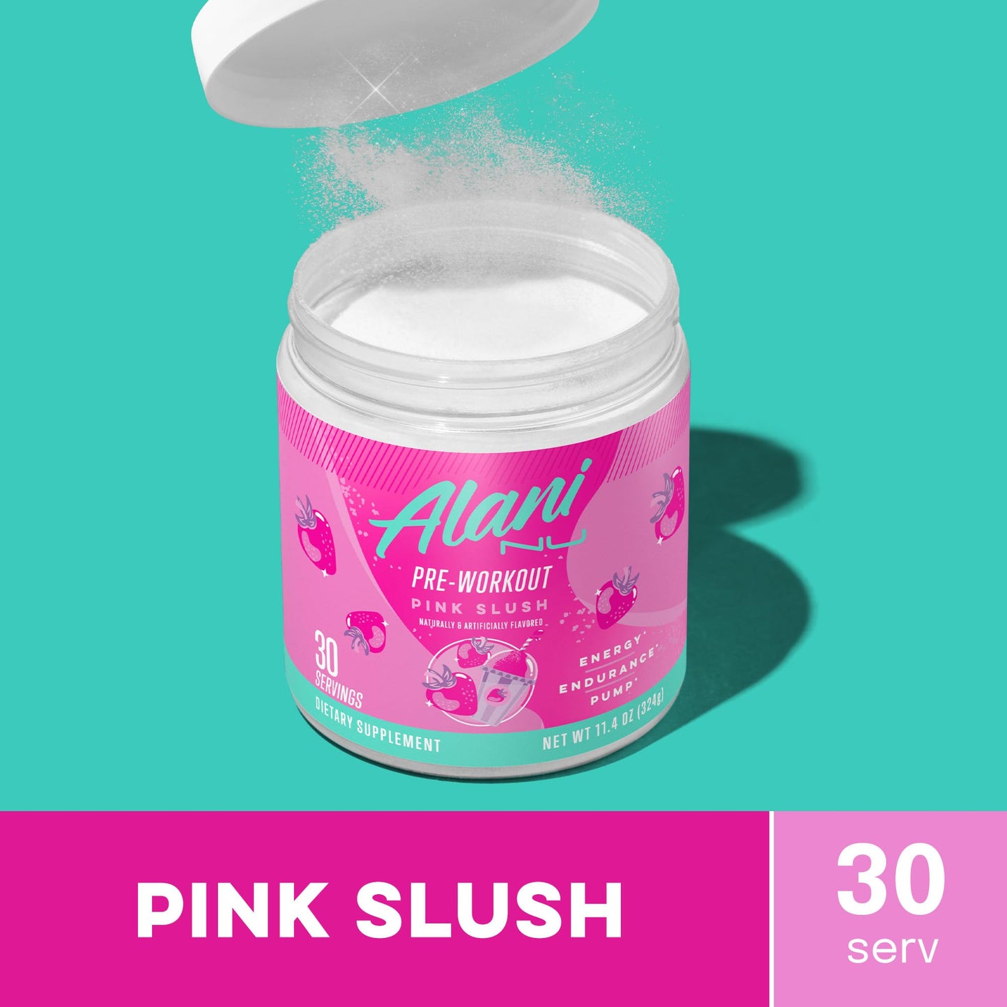Alani Nu Pre Workout Powder Pink Slush 10.2 Ounce