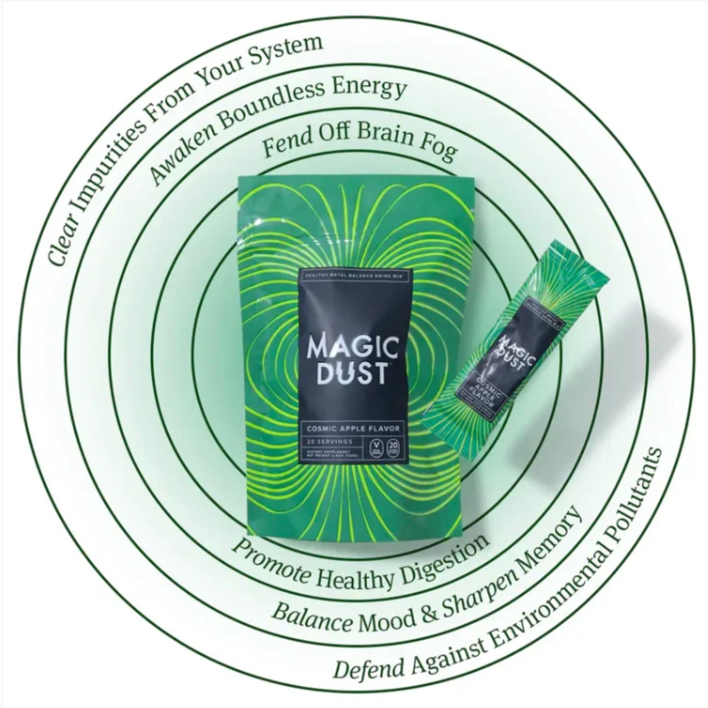 InnoSupps Magic Dust Super Greens Powder Cosmic Apple 4.4 Ounce (Pack of 1)