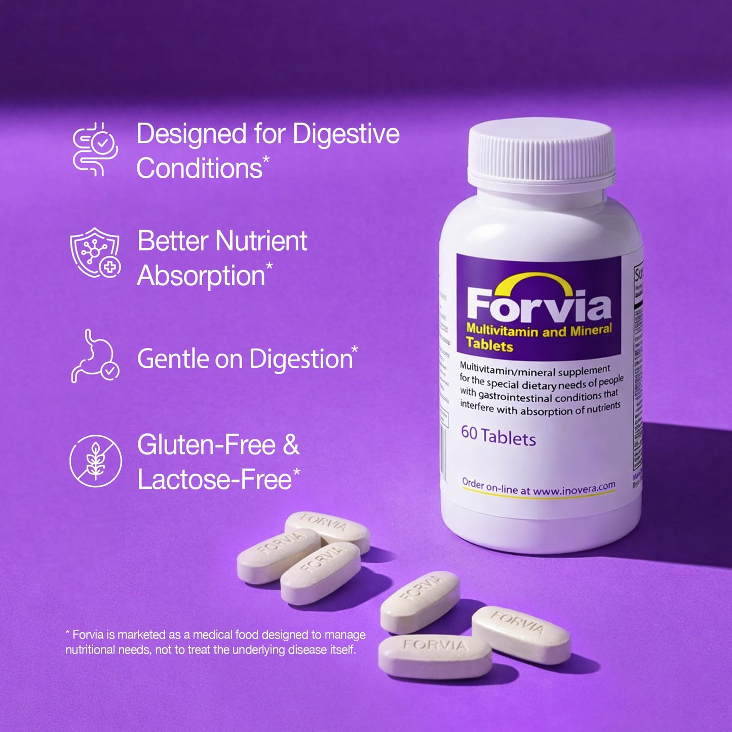 Forvia Multivitamin for IBD Tablet 60 Count