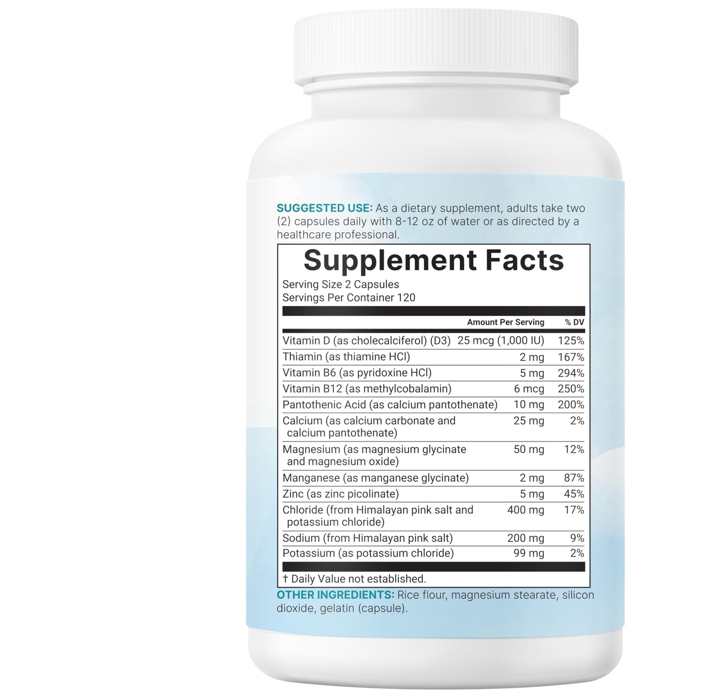 Micro Ingredients Advanced Electrolyte Complex for Hydration Capsules, 240 Count