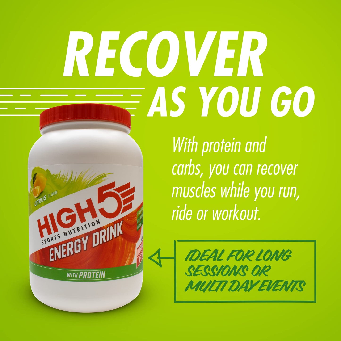 HIGH5 Energy Drink With Protein Powder 56.44 oz
