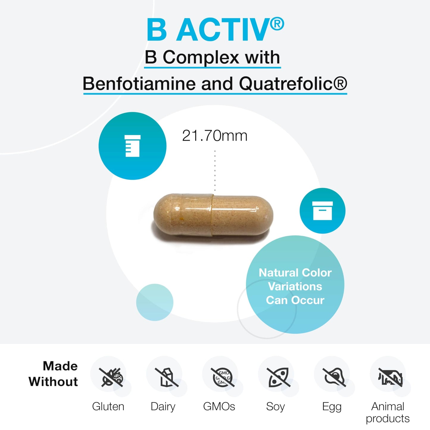 XYMOGEN Vitamin B Complex Capsule, 30 Capsules