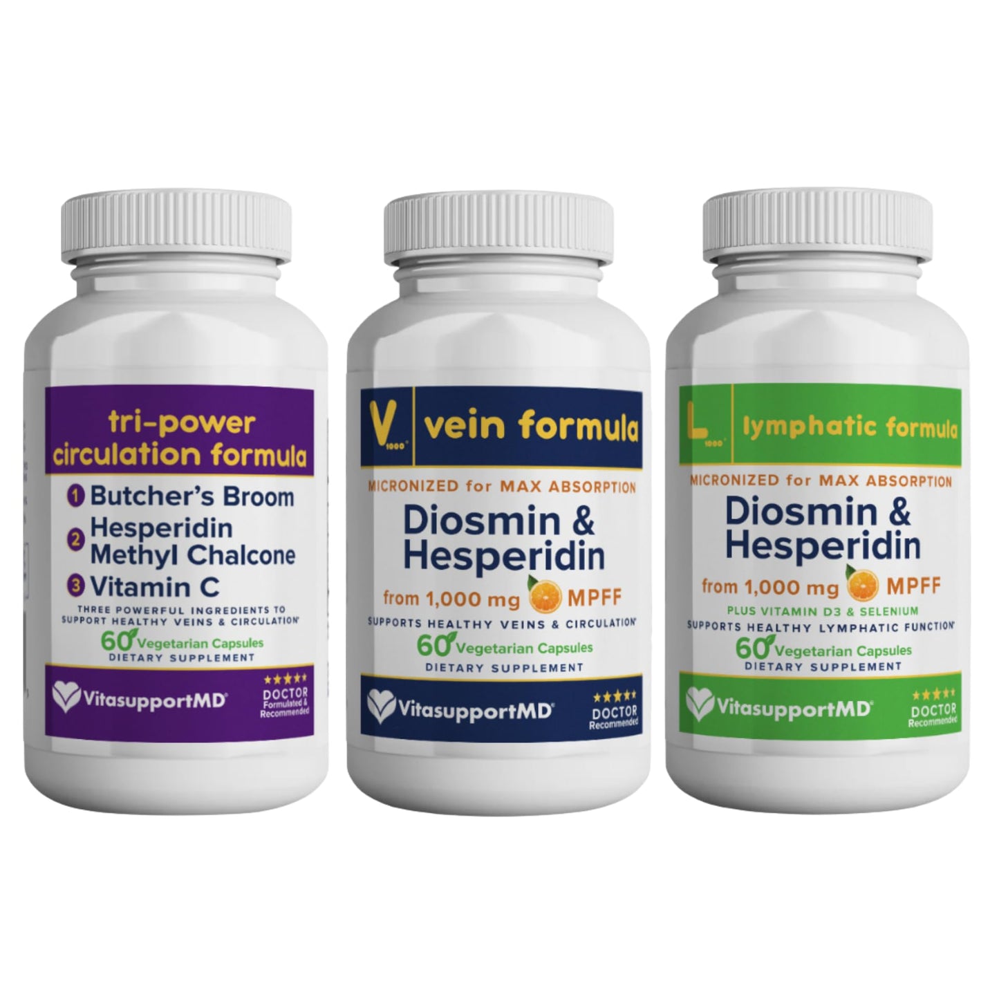 VITASUPPORTMD Healthy Circulation Trio Bundle, 180 Capsules