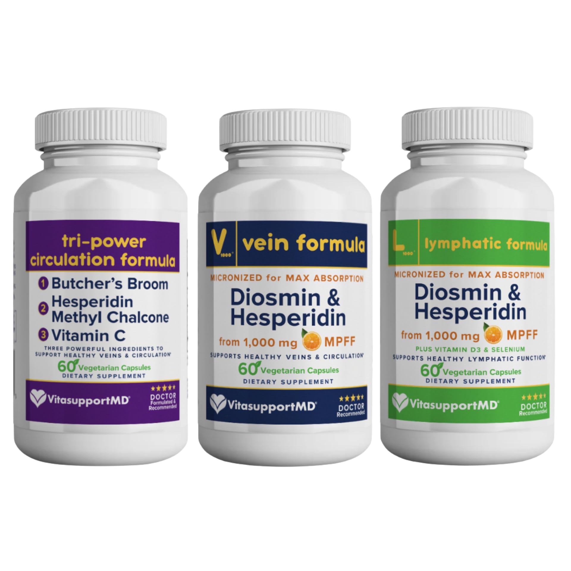 VITASUPPORTMD Healthy Circulation Trio Bundle, 180 Capsules