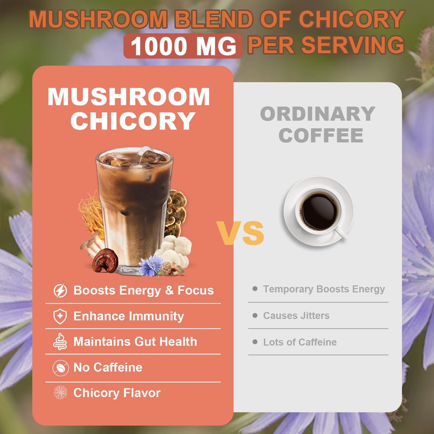 Bunkell Mushroom Chicory Powder, 6.35 Ounces