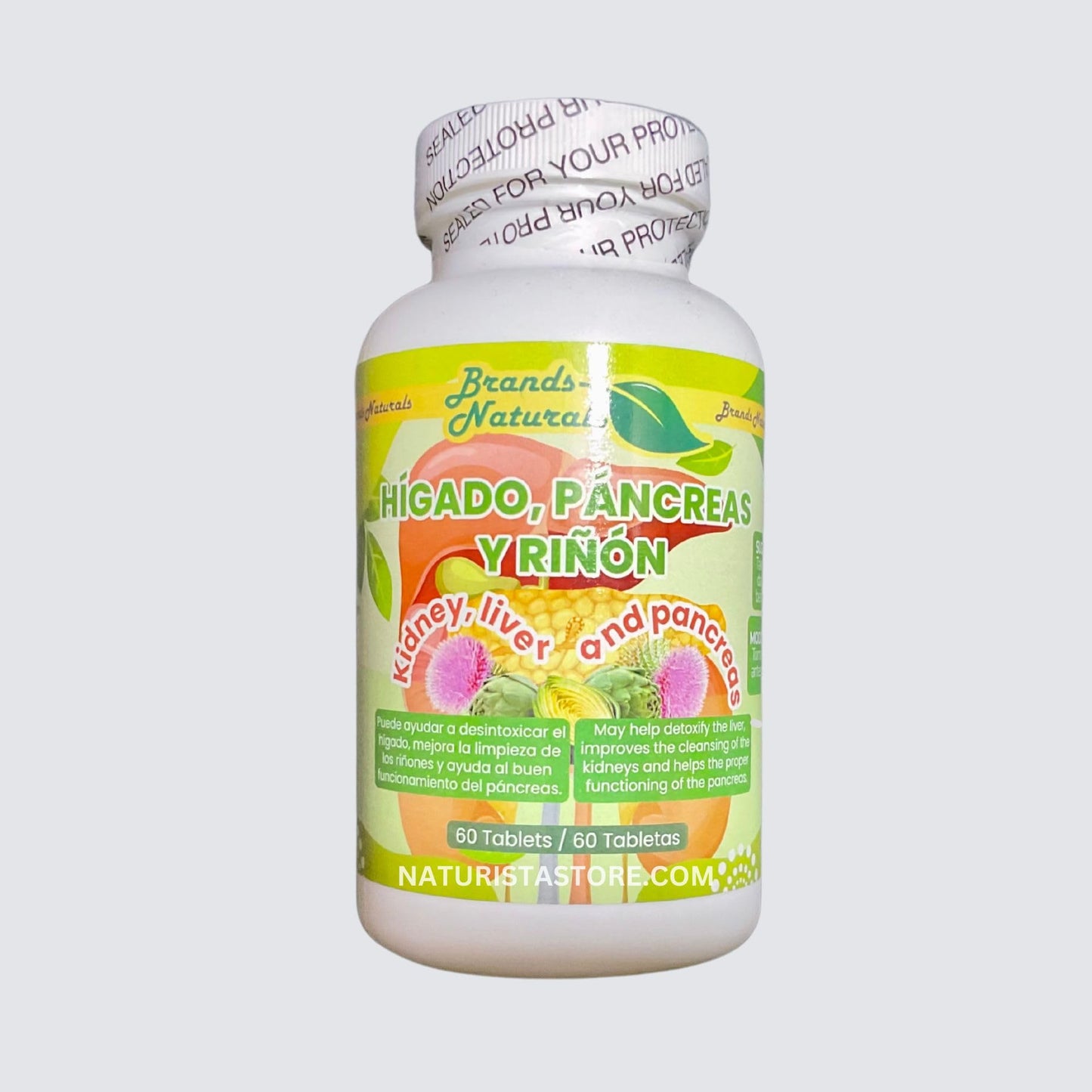 Generic Kidney Liver & Pancreas (Higado Pancreas Y Rinones) 60 Tablets