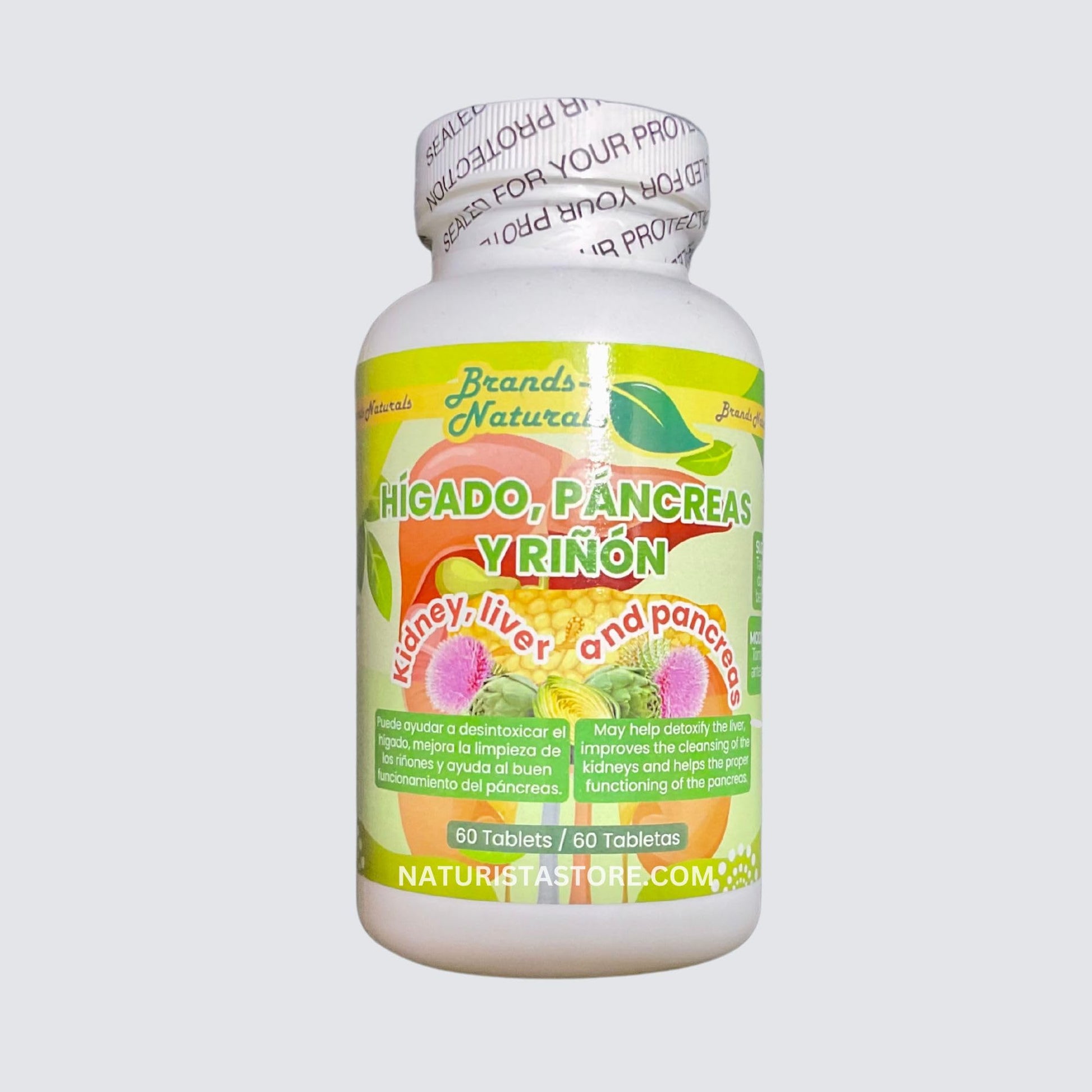 Generic Kidney Liver & Pancreas (Higado Pancreas Y Rinones) 60 Tablets