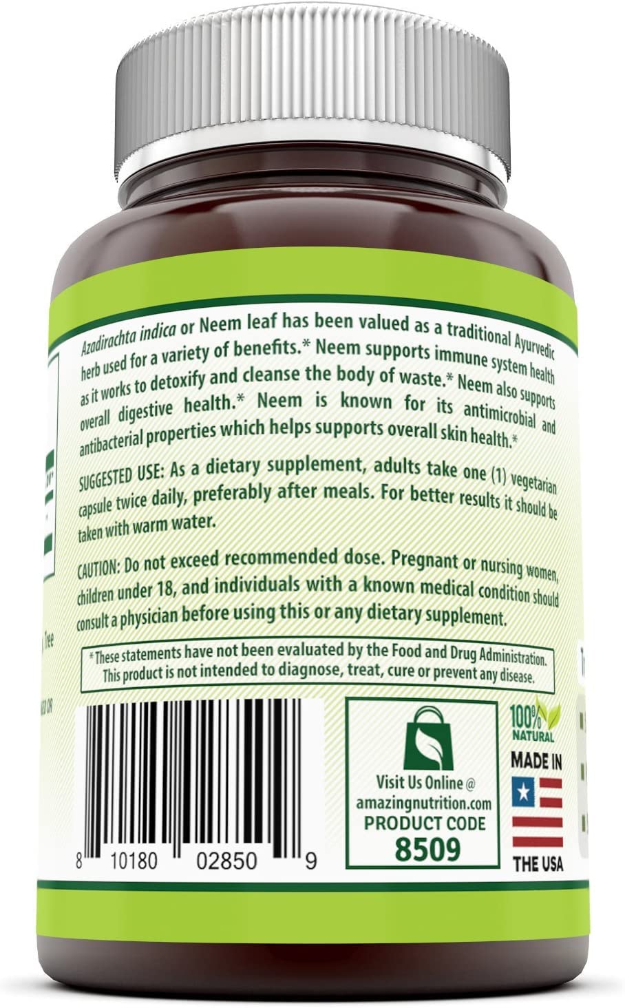 Herbal Secrets Neem Supplement Capsule, 1 Count
