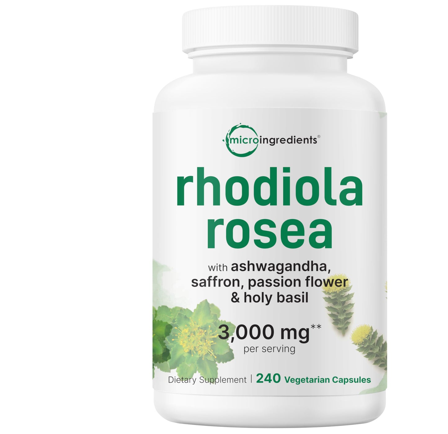 Micro Ingredients Rhodiola Rosea Supplement Capsule 240 Count