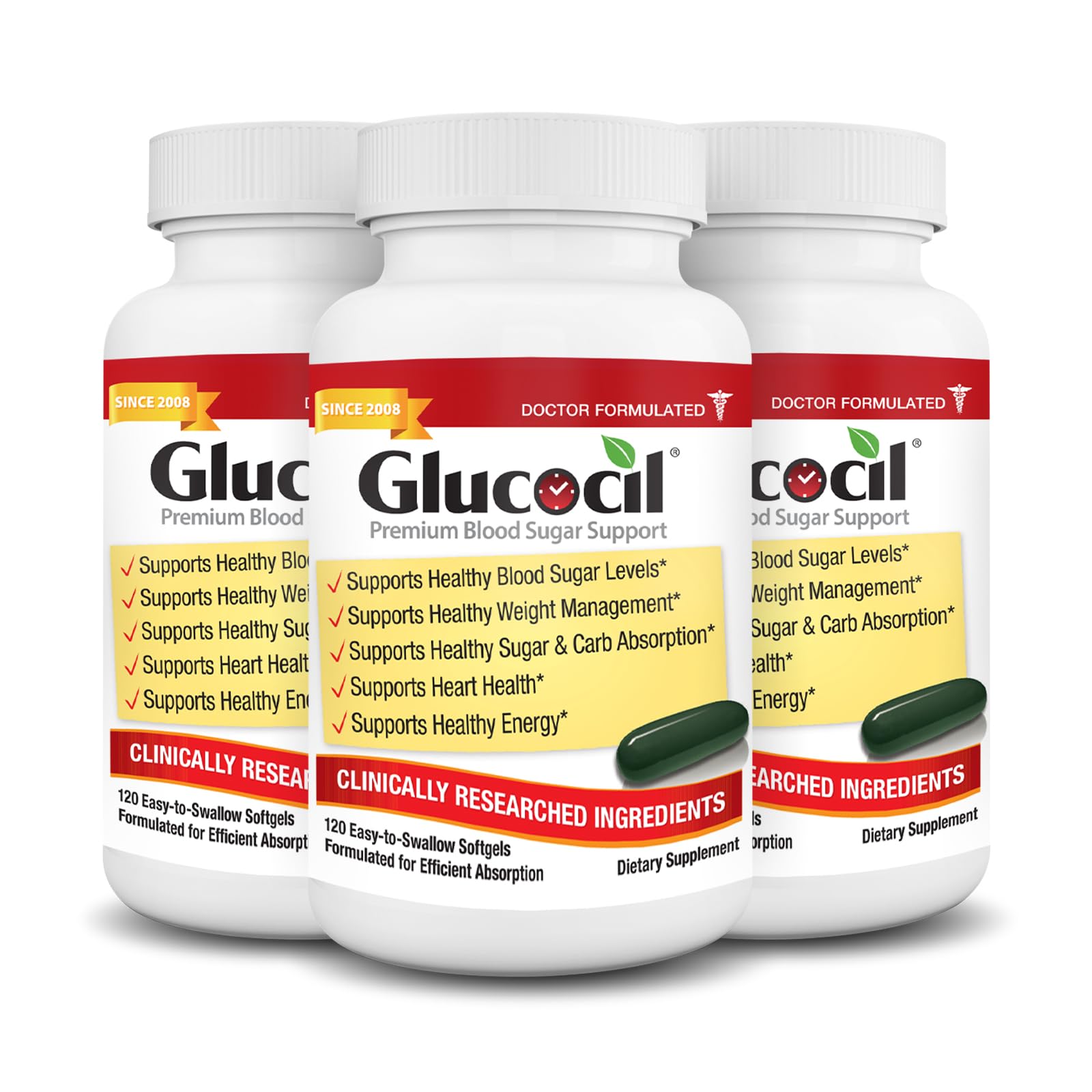 Glucocil Softgels 3 Count