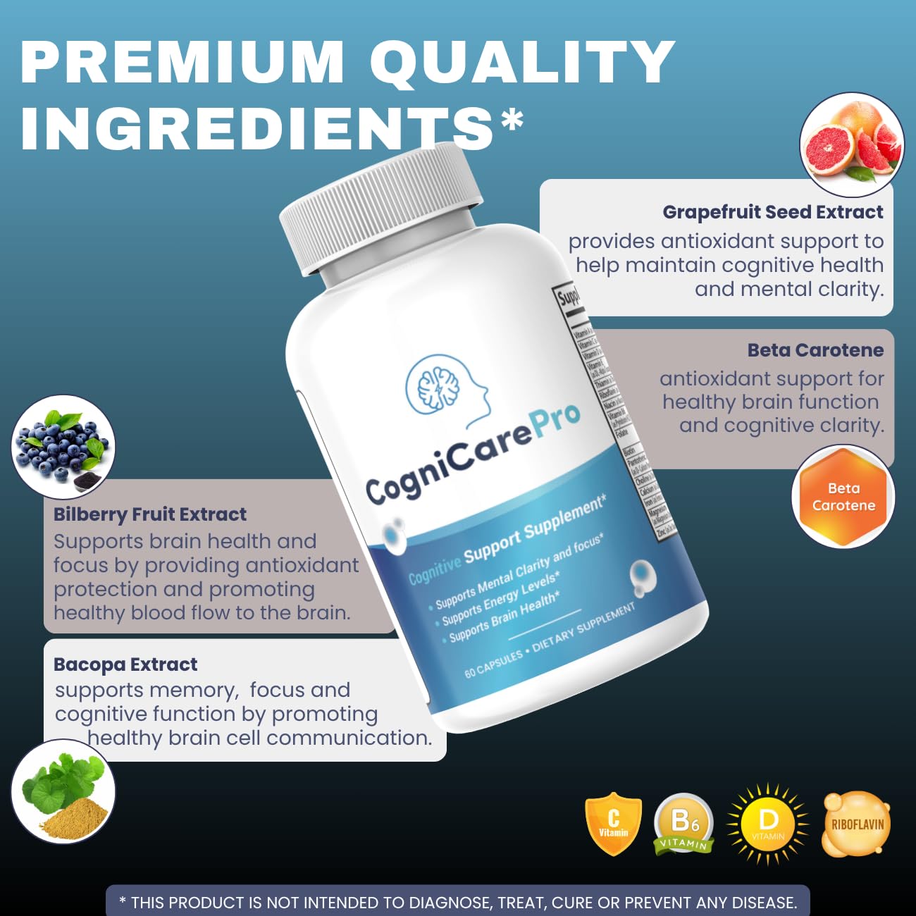 SuppNature Cognicare Pro Capsules, 60 Count