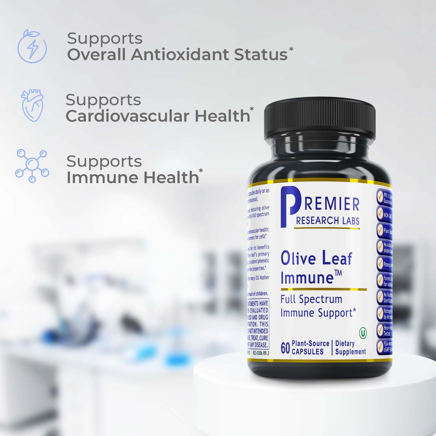 Premier Research Labs Olive Leaf Immune - Olive Leaf Extract 60 Capsules