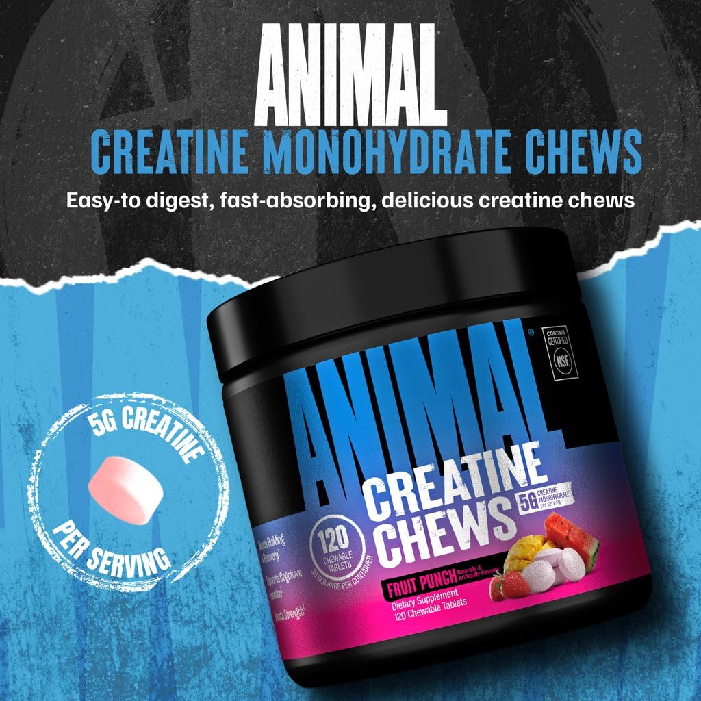 Animal Creatine Chews Chewable Tablets 120 Tablets