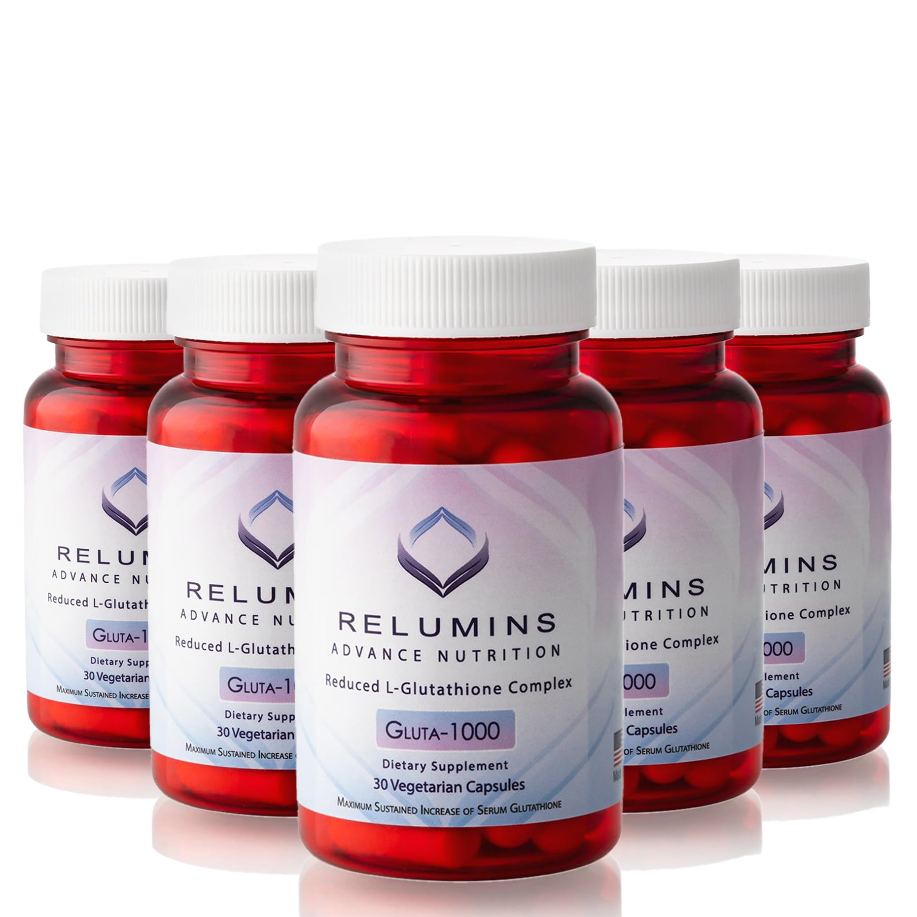 Relumins L-Glutathione Supplement Complex with Alpha Lipoic Acid Capsules, 150 Capsules