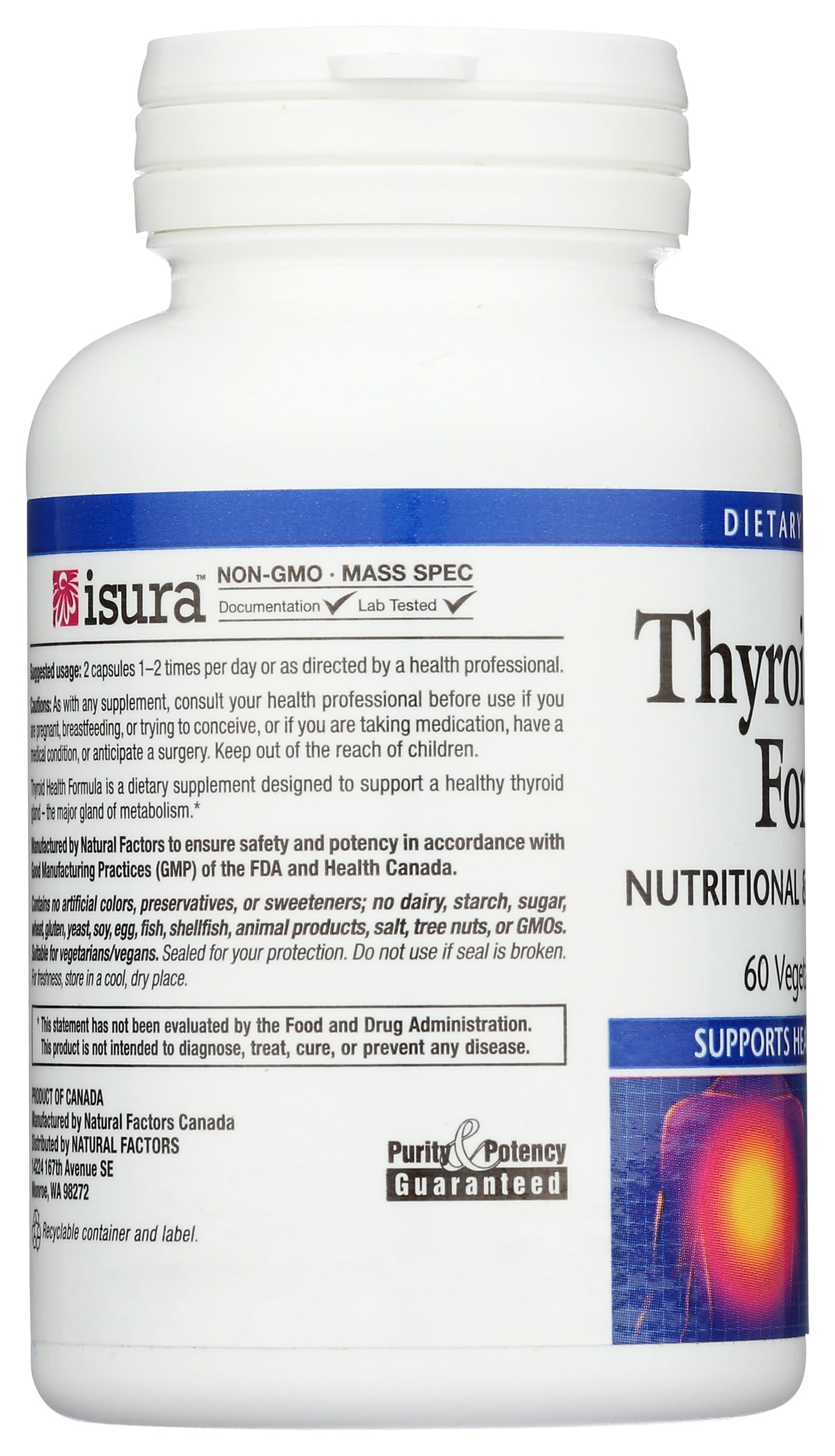 Natural Factors Thyroid Health Formula Capsules 60