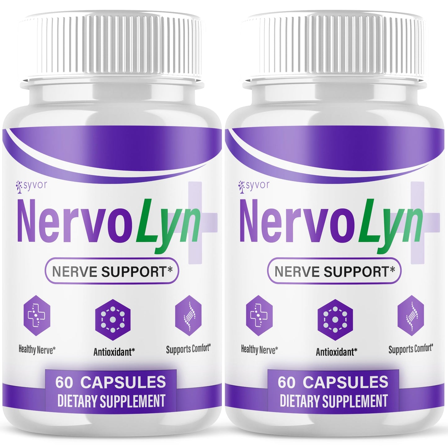 Syvor NervoLyn Capsules, Nerve Support Supplement with Premium Vitamins, 120 Capsules