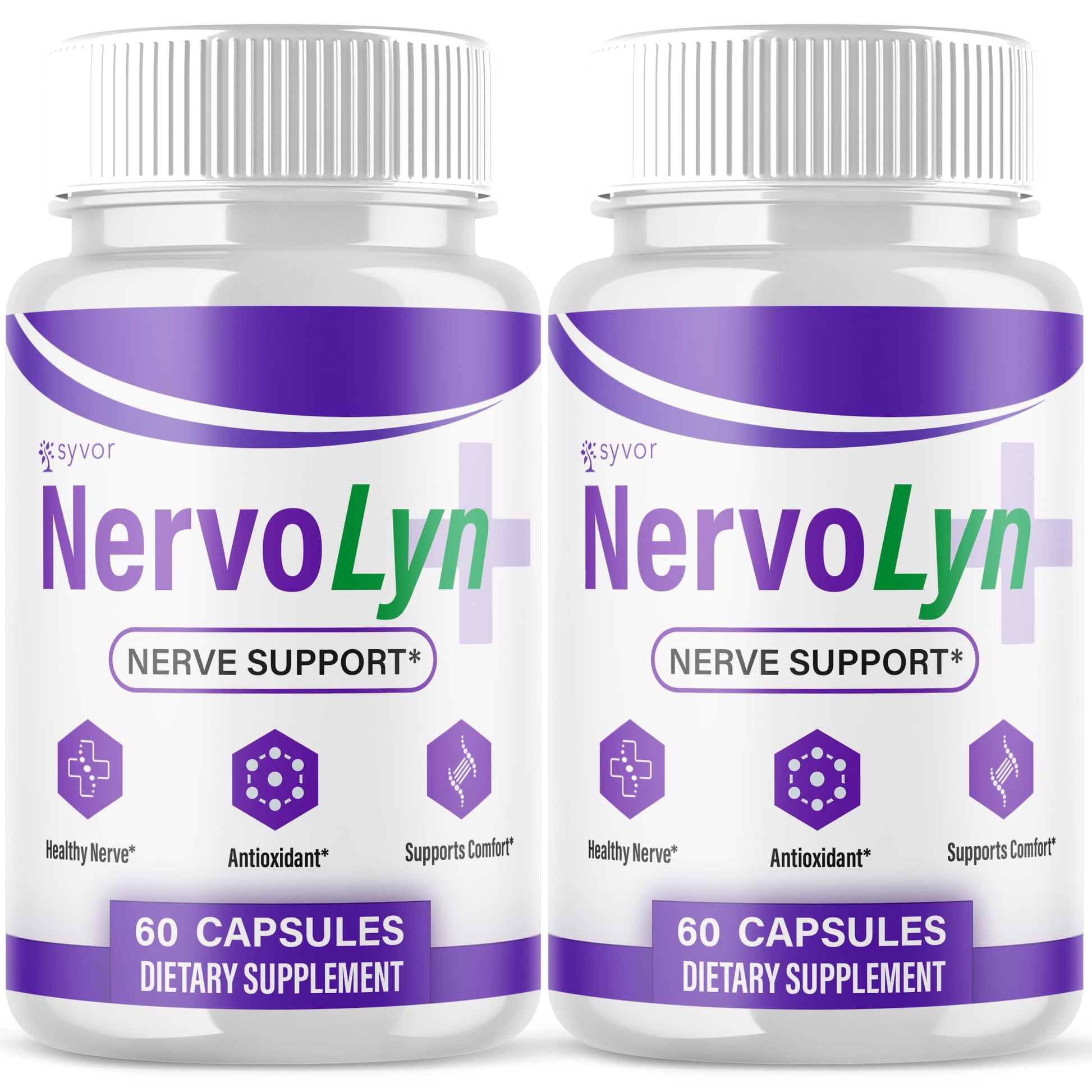 Syvor NervoLyn Capsules, Nerve Support Supplement with Premium Vitamins, 120 Capsules