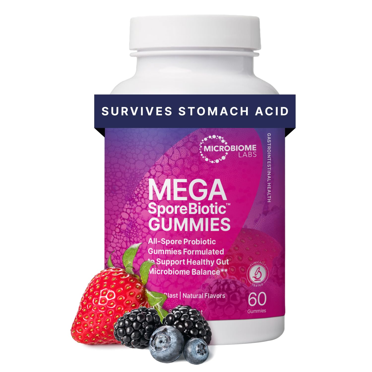 Microbiome Labs MegaSporeBiotic Gummies 60 Count
