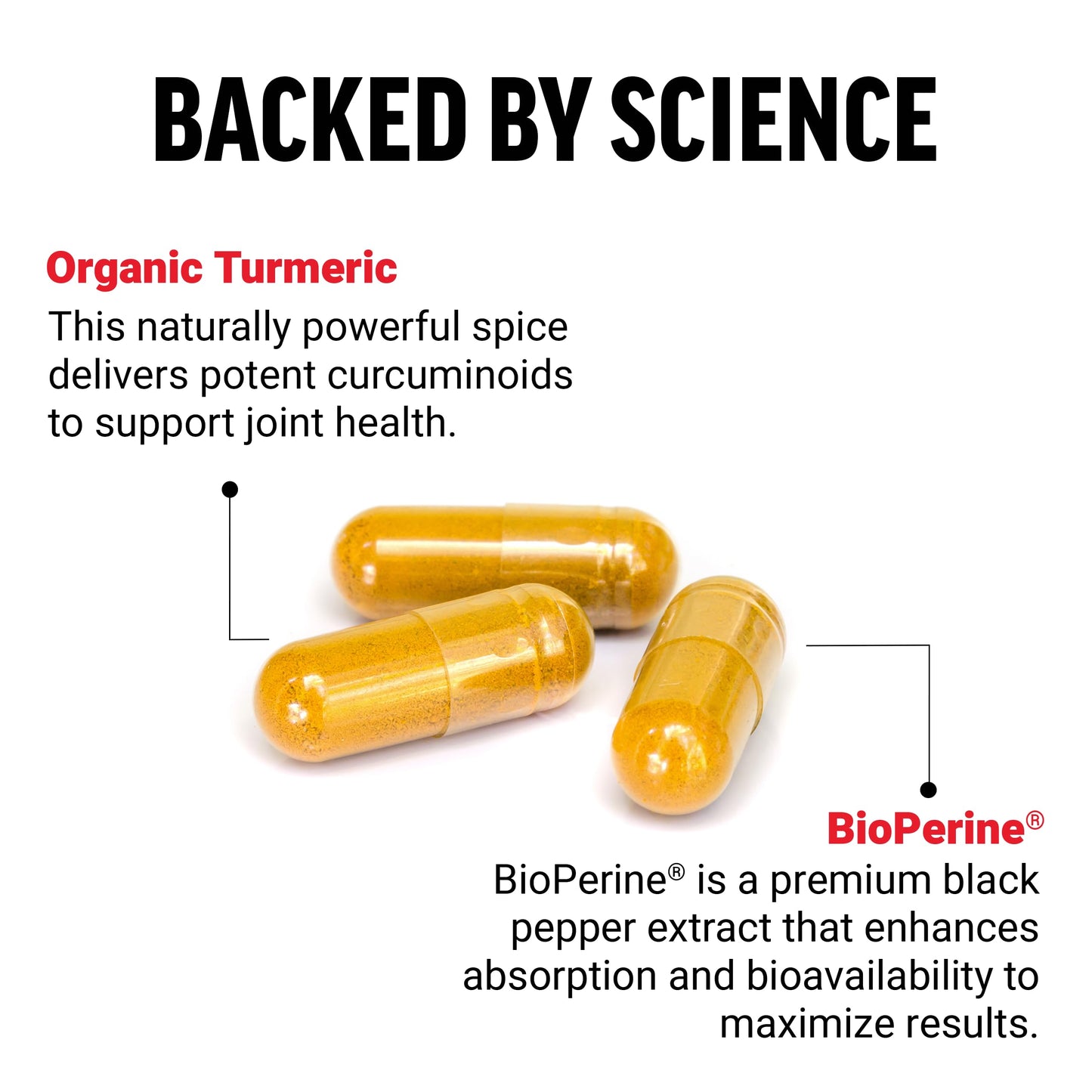 Force Factor Turmeric Curcumin Joint Support Supplement with Black Pepper, BioPerine for Enhanced Absorption, No Gelatin, Non-GMO, 90 Capsules