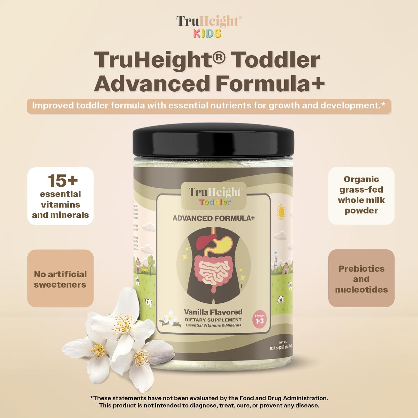 TruHeight Toddler Advanced Formula+ (Vanilla) Powder 9.17