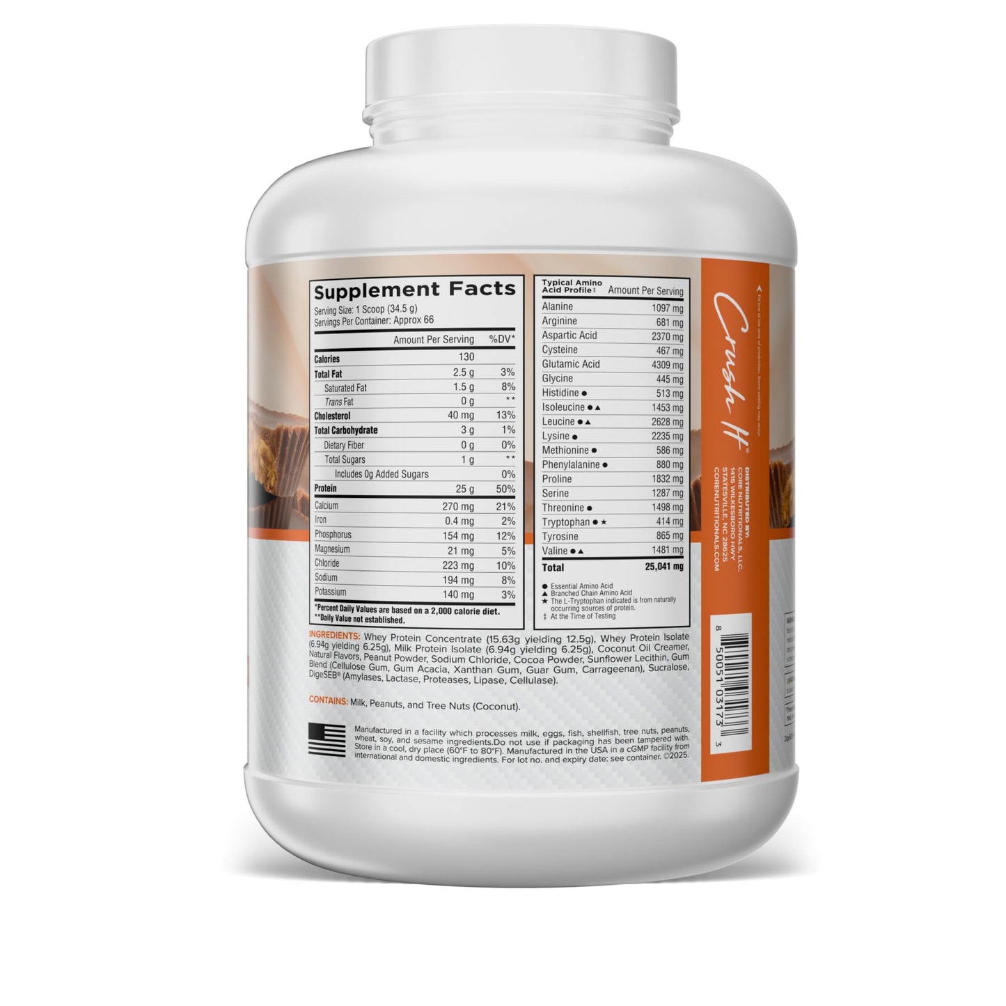 Core Nutritionals PRO Gourmet Protein Blend Protein Powder 80 Servings