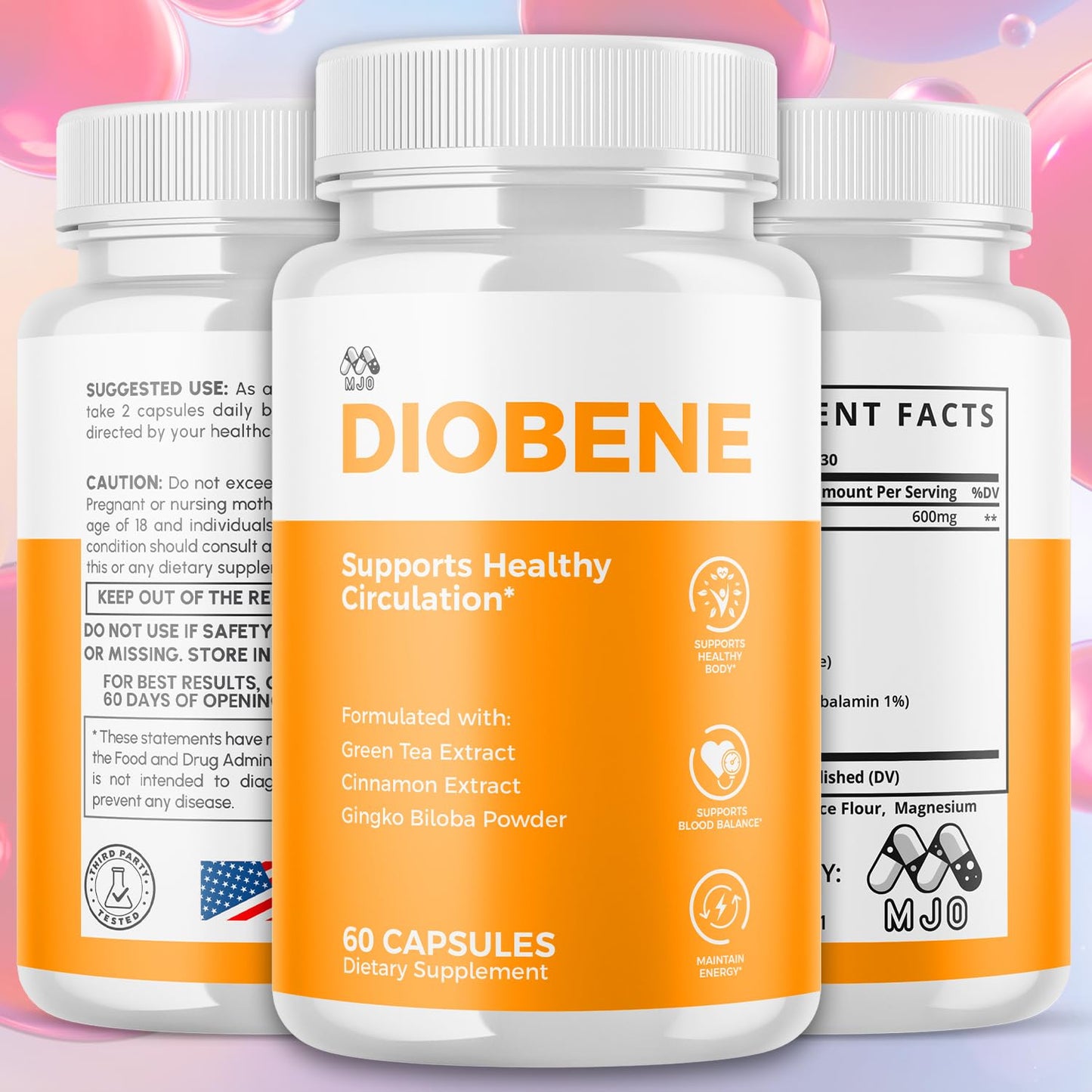 MJO Diobene Capsules, 60 Count