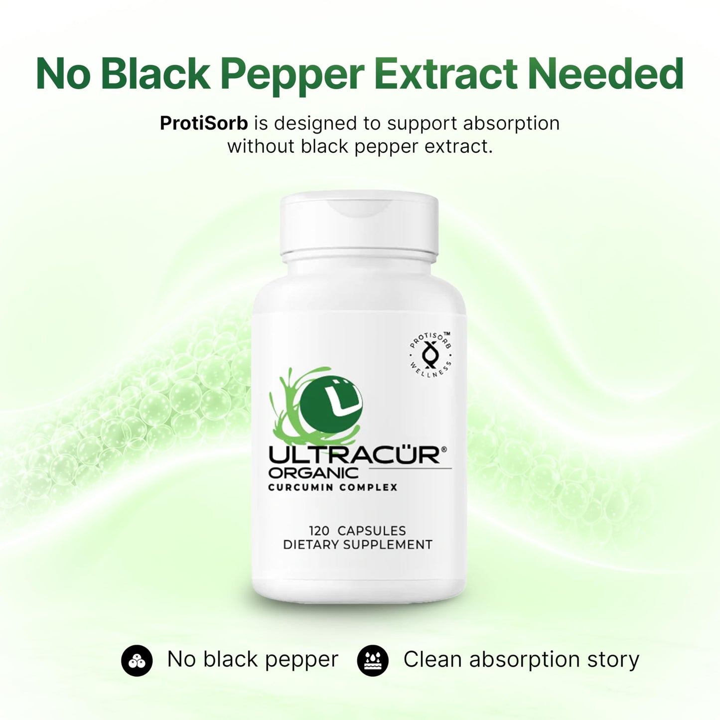 UltraCur Organic Turmeric Capsules 120 Count