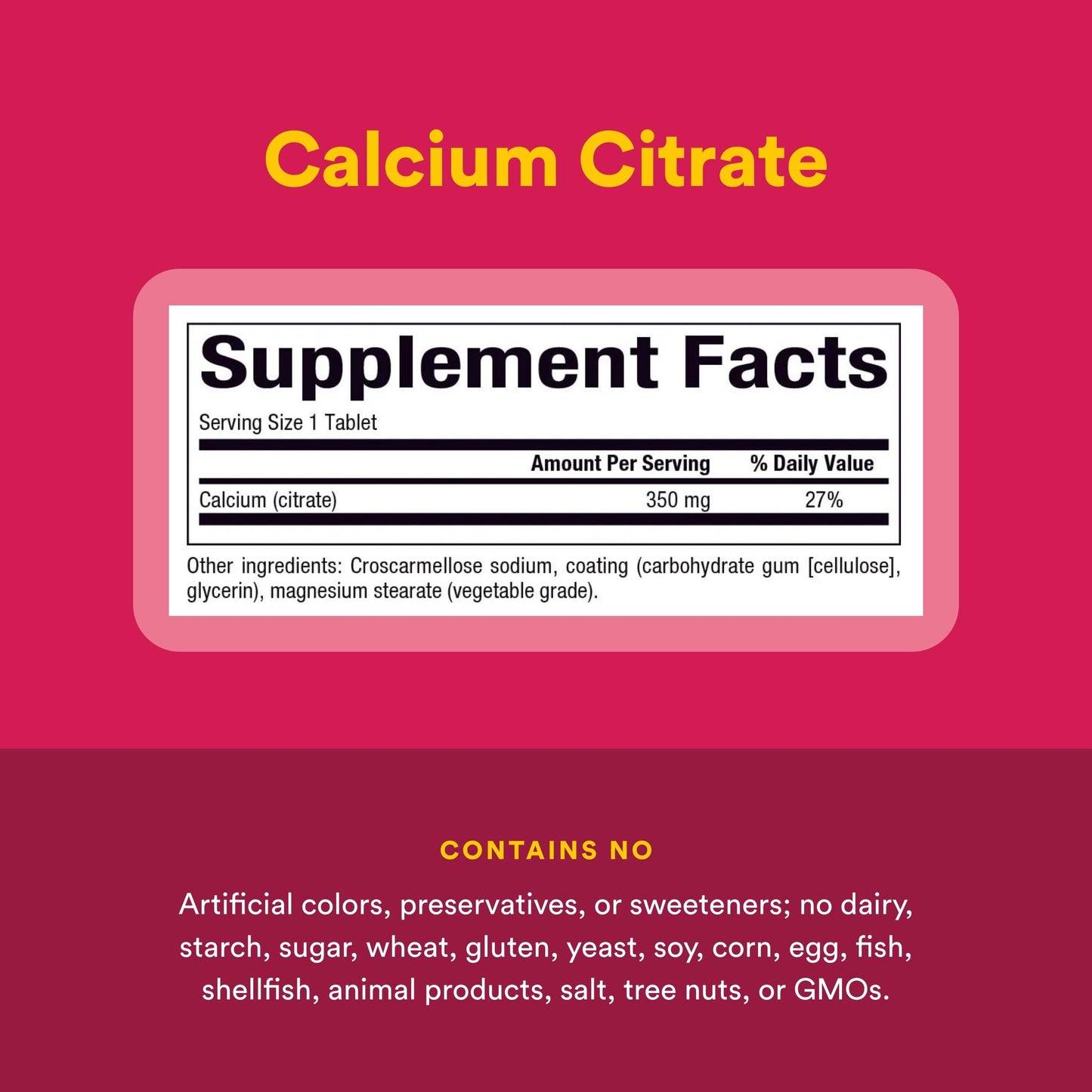 Natural Factors Calcium Citrate Tablet 90 Tablets