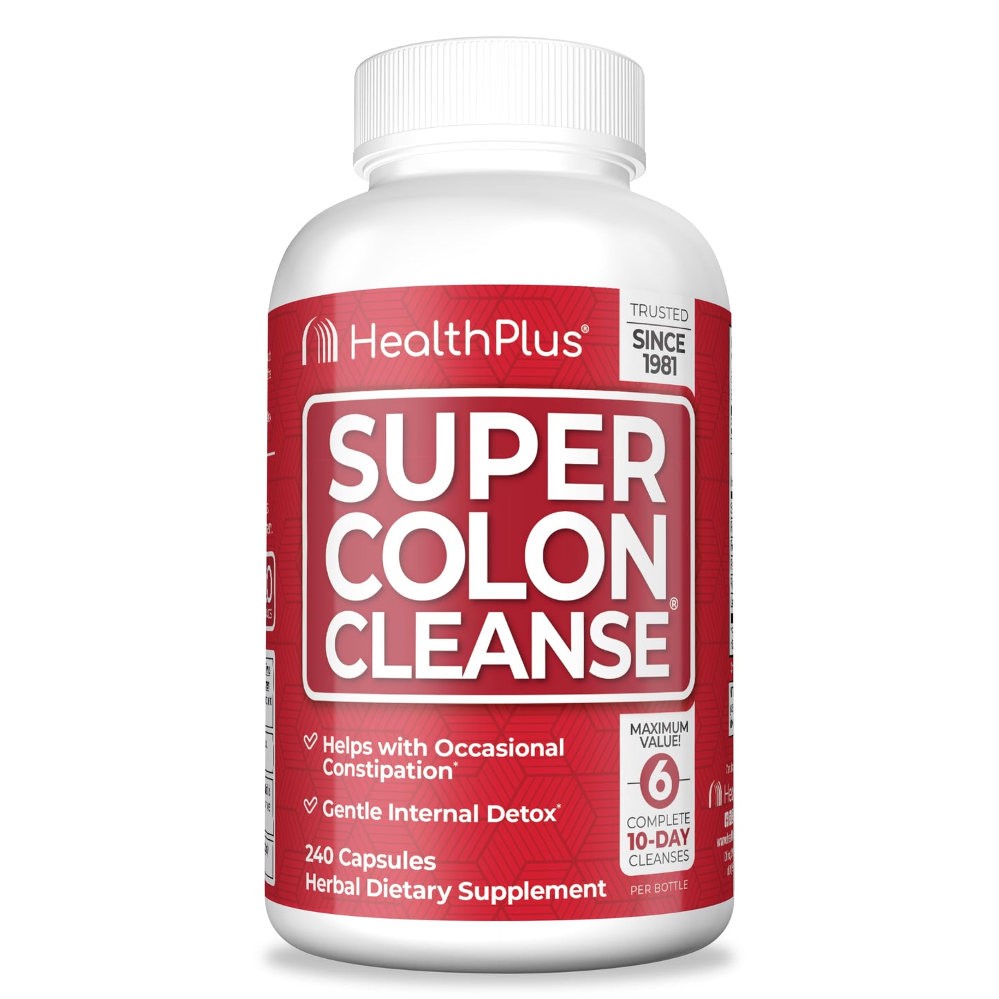 Health Plus Super Colon Cleanse Capsule 240 Count